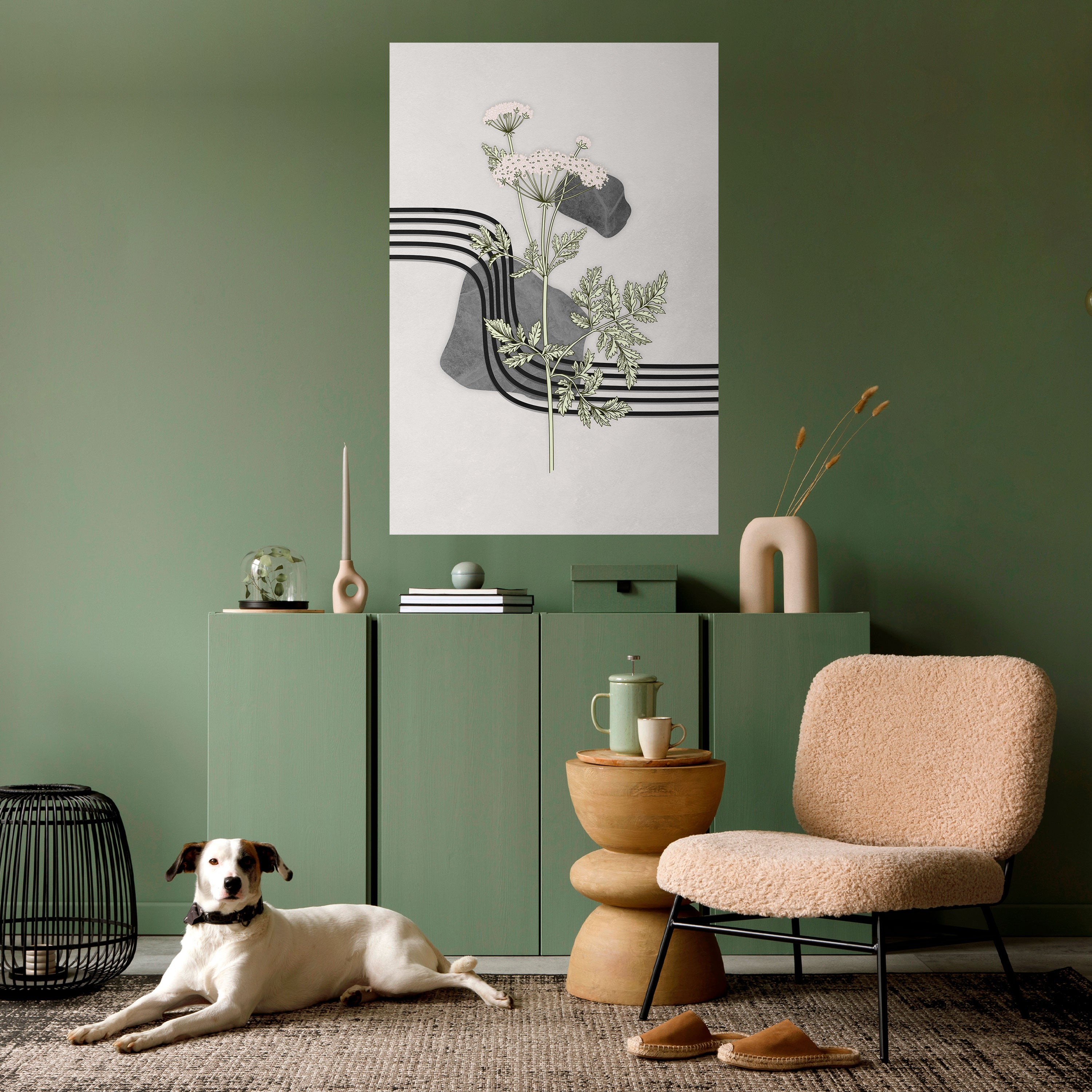 HERACLEUM ARRAY Peel and Stick Vertical Poster