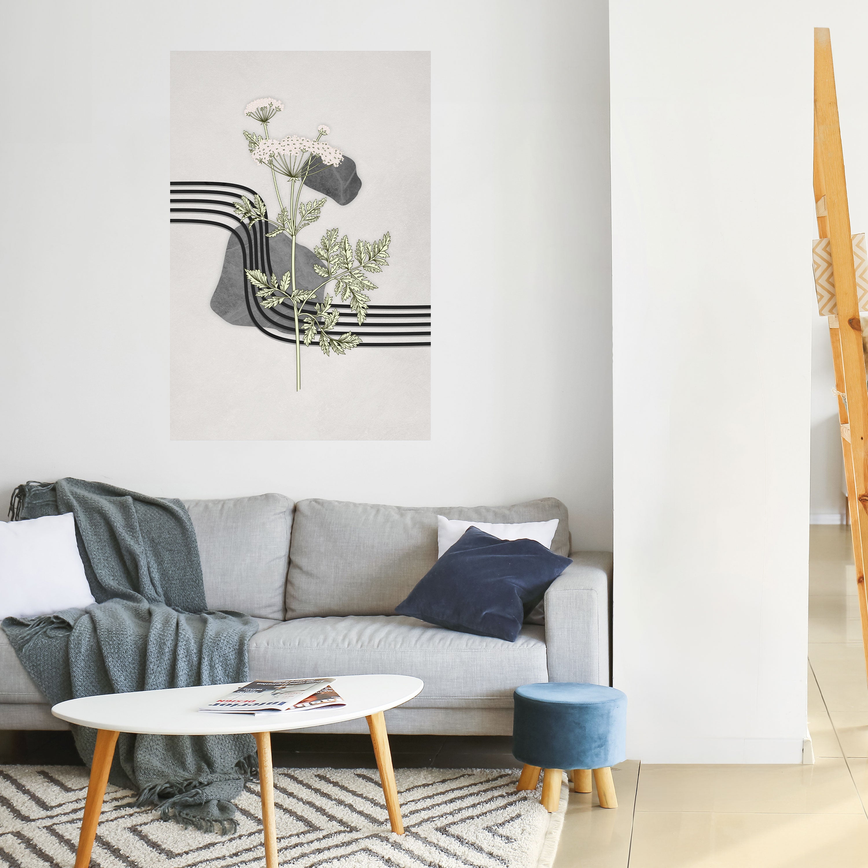 HERACLEUM ARRAY Peel and Stick Vertical Poster