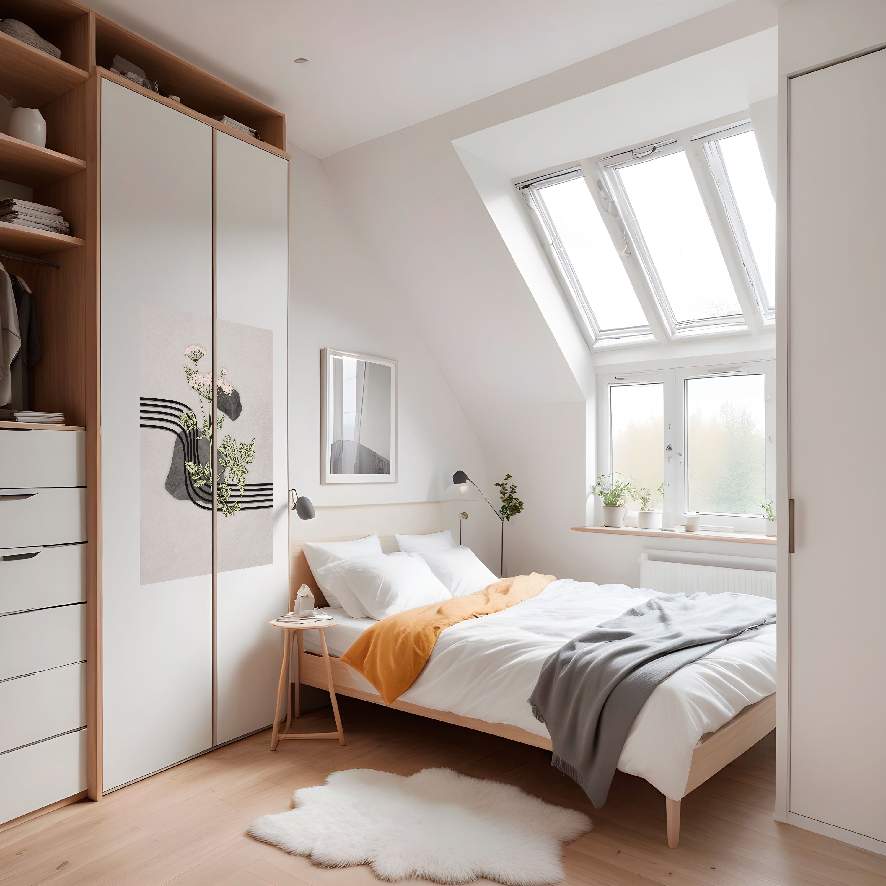 HERACLEUM ARRAY Peel and Stick Vertical Poster