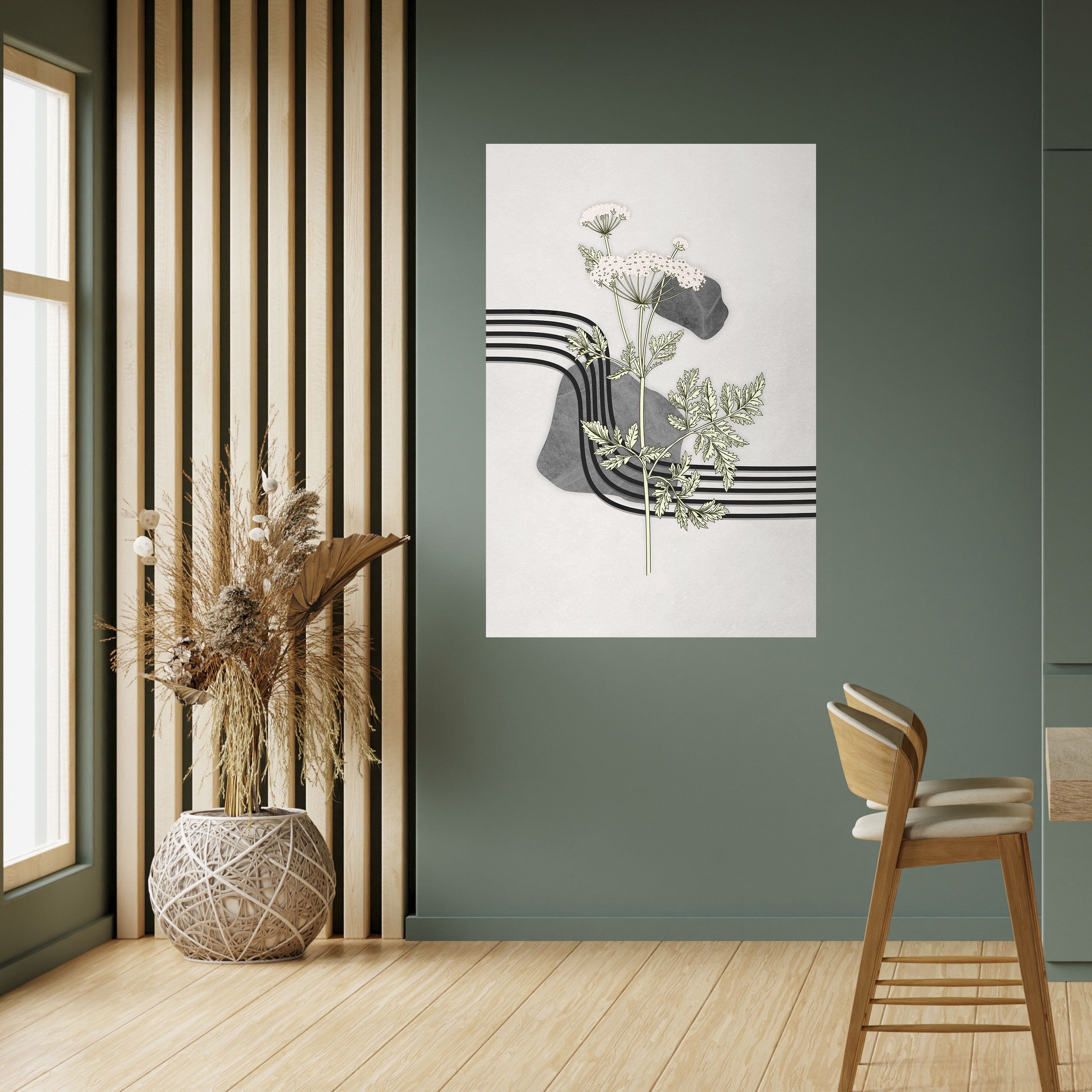 HERACLEUM ARRAY Peel and Stick Vertical Poster