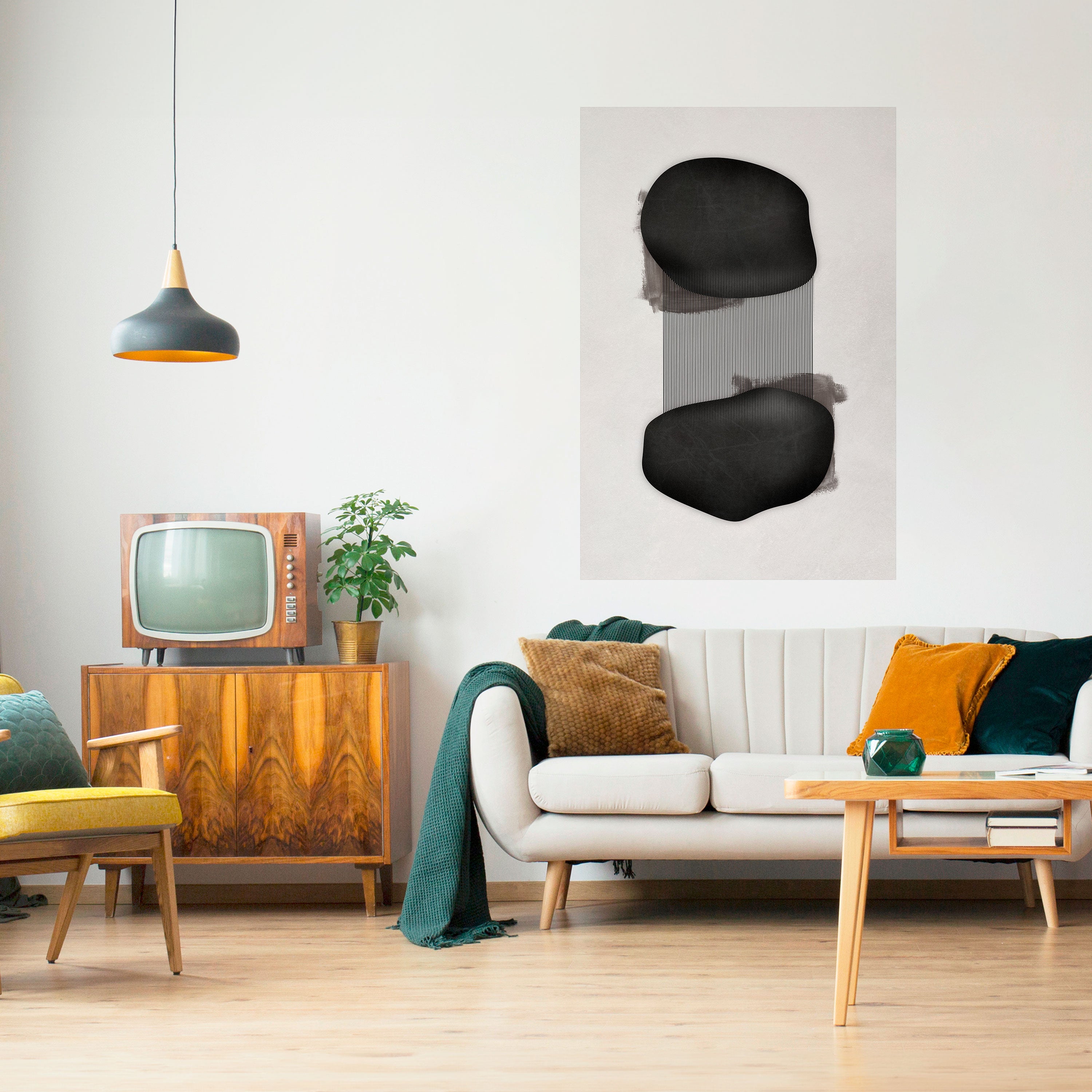 BLACK OVERTURE Peel and Stick Vertical Poster