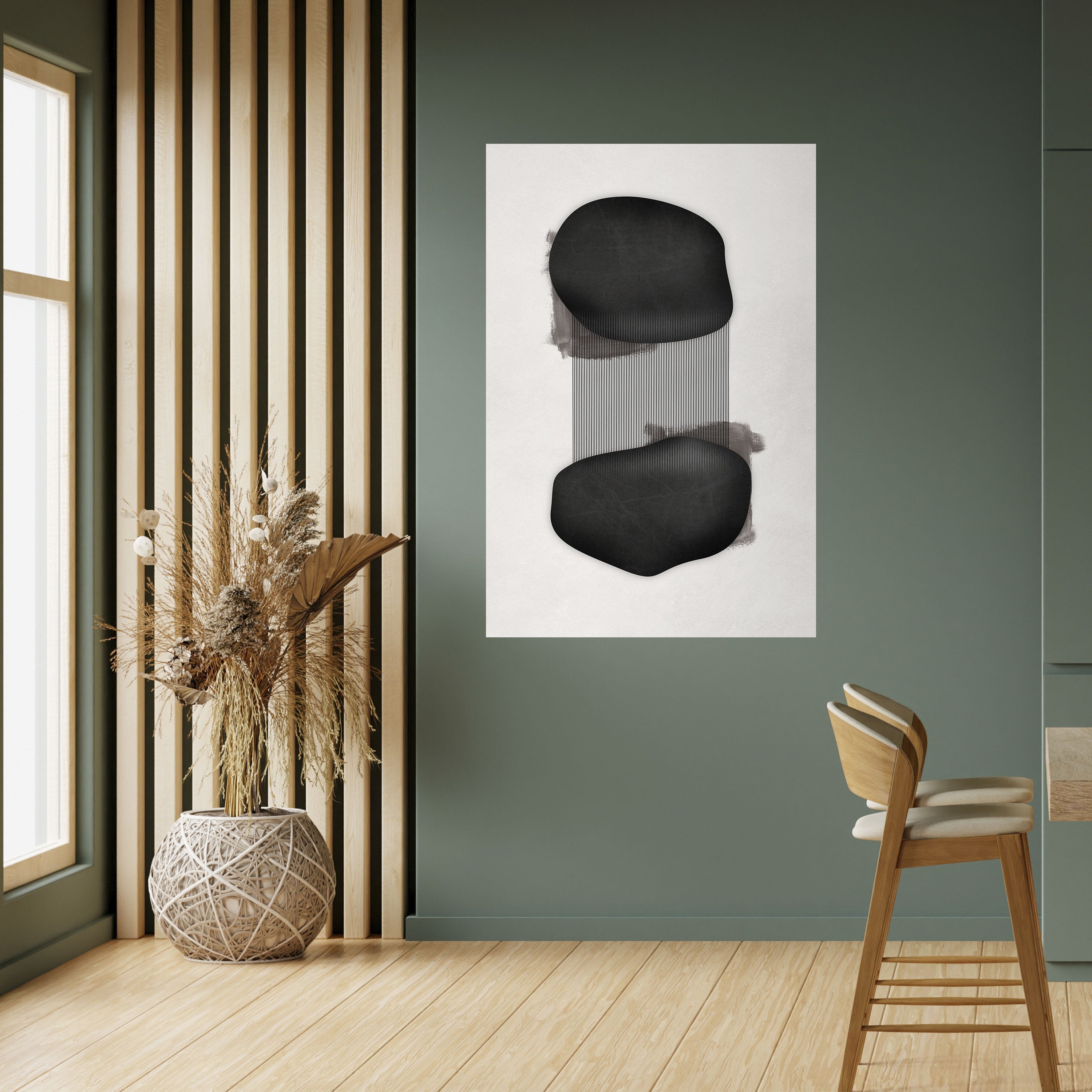 BLACK OVERTURE Peel and Stick Vertical Poster