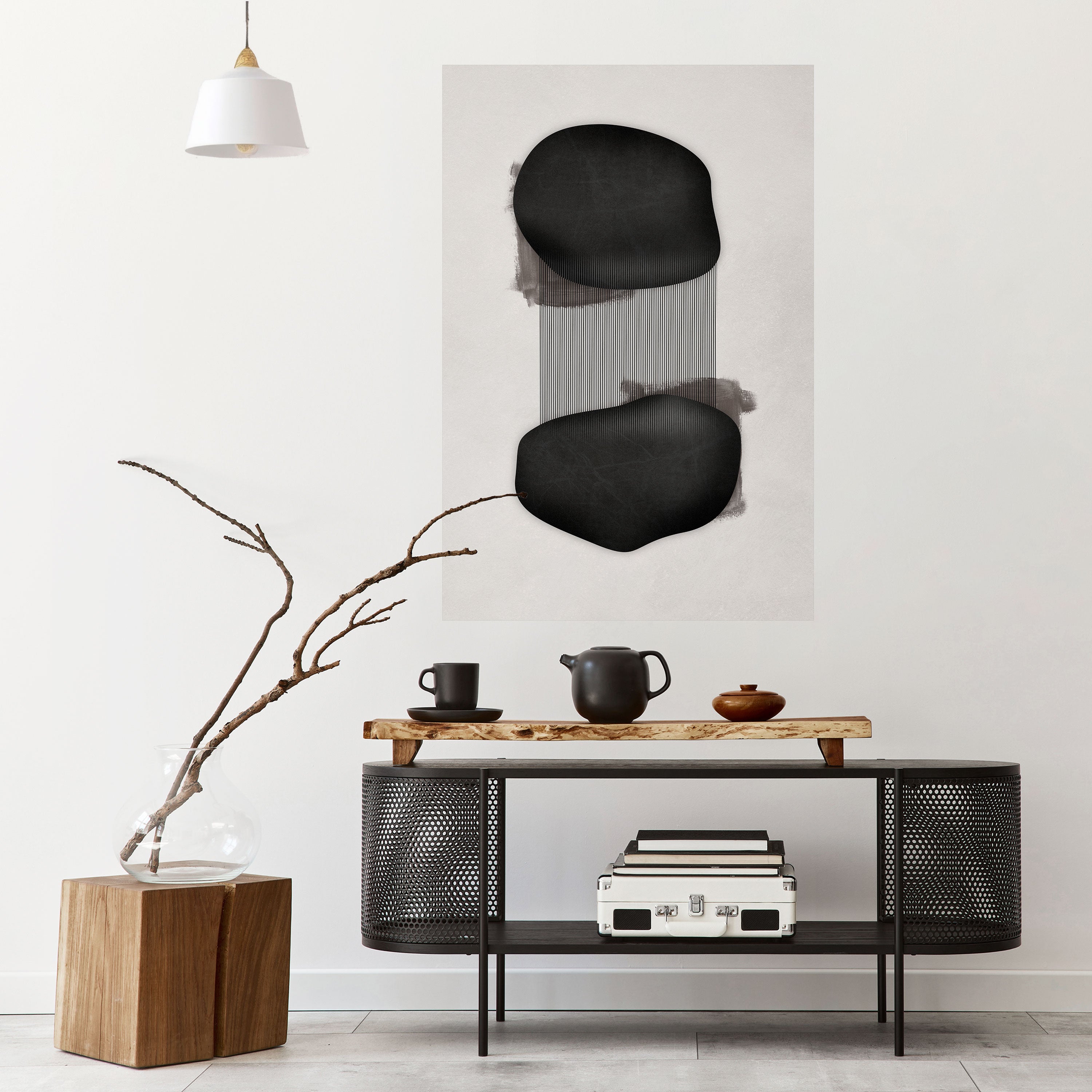 BLACK OVERTURE Peel and Stick Vertical Poster