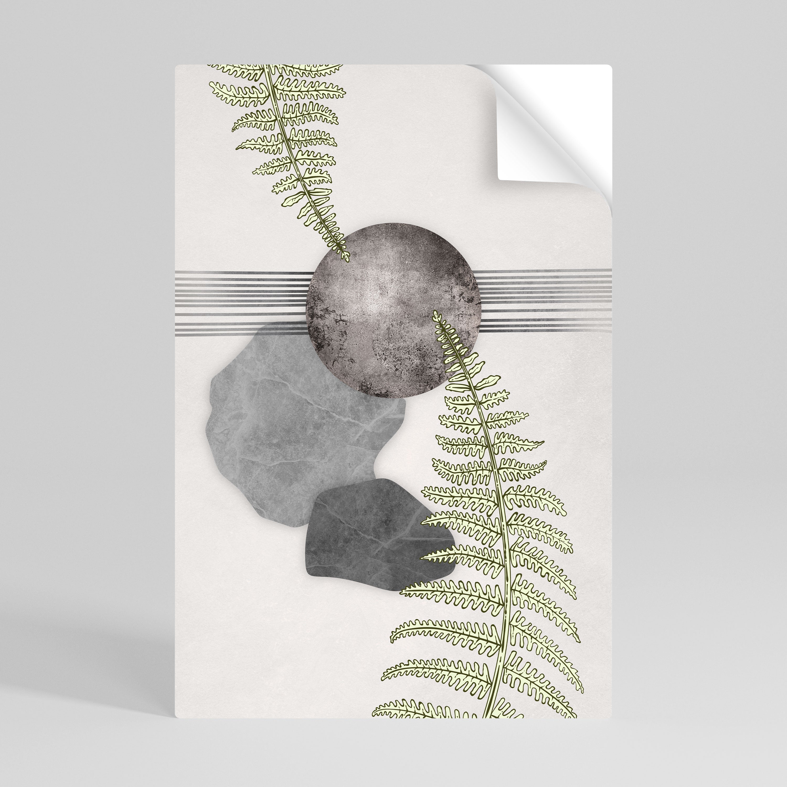 FERN MELANCHOLY Peel and Stick Vertical Poster