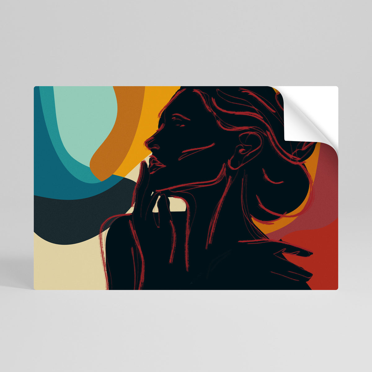 SILHOUETTE SONATA Peel and Stick Horizontal Poster