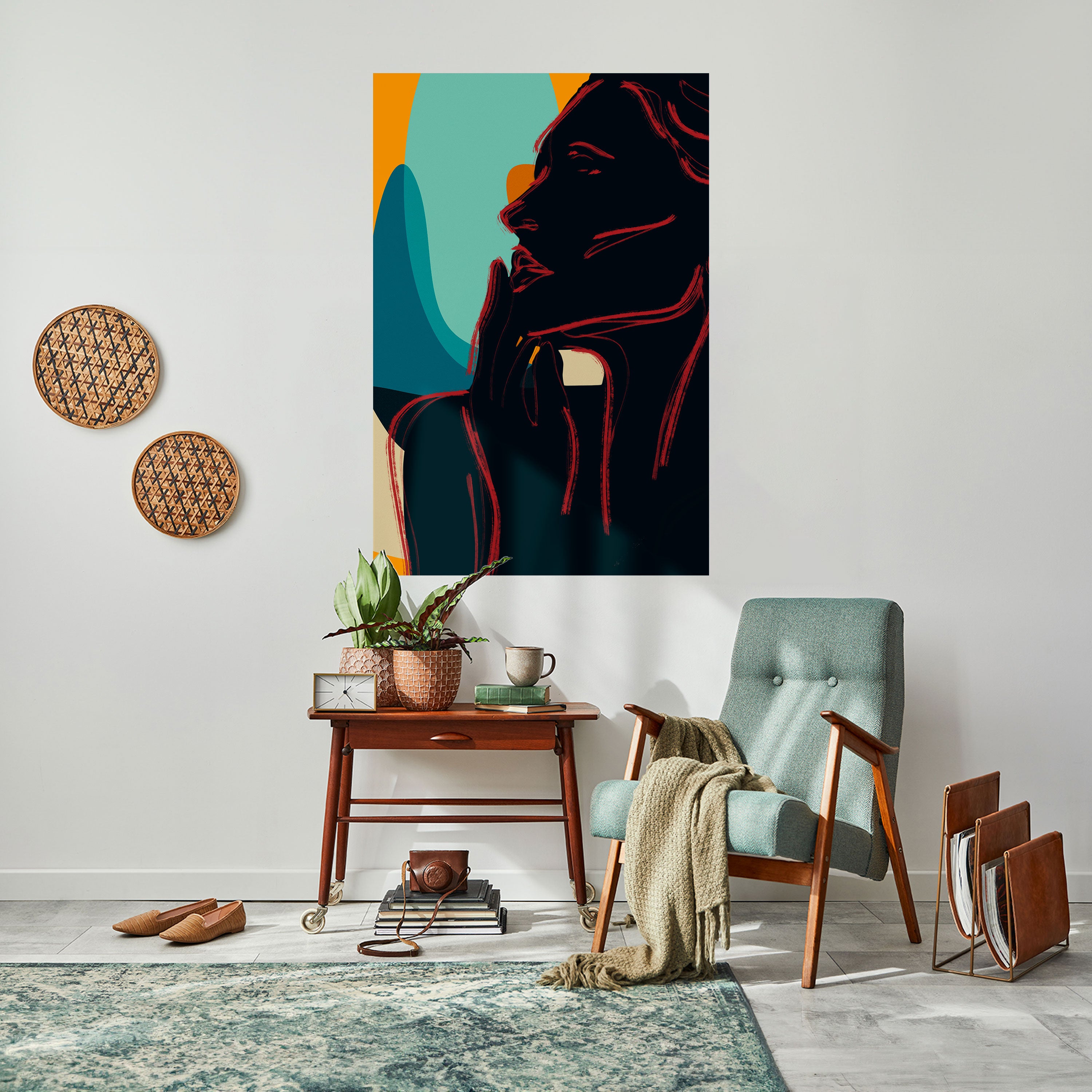 SILHOUETTE SONATA Peel and Stick Vertical Poster