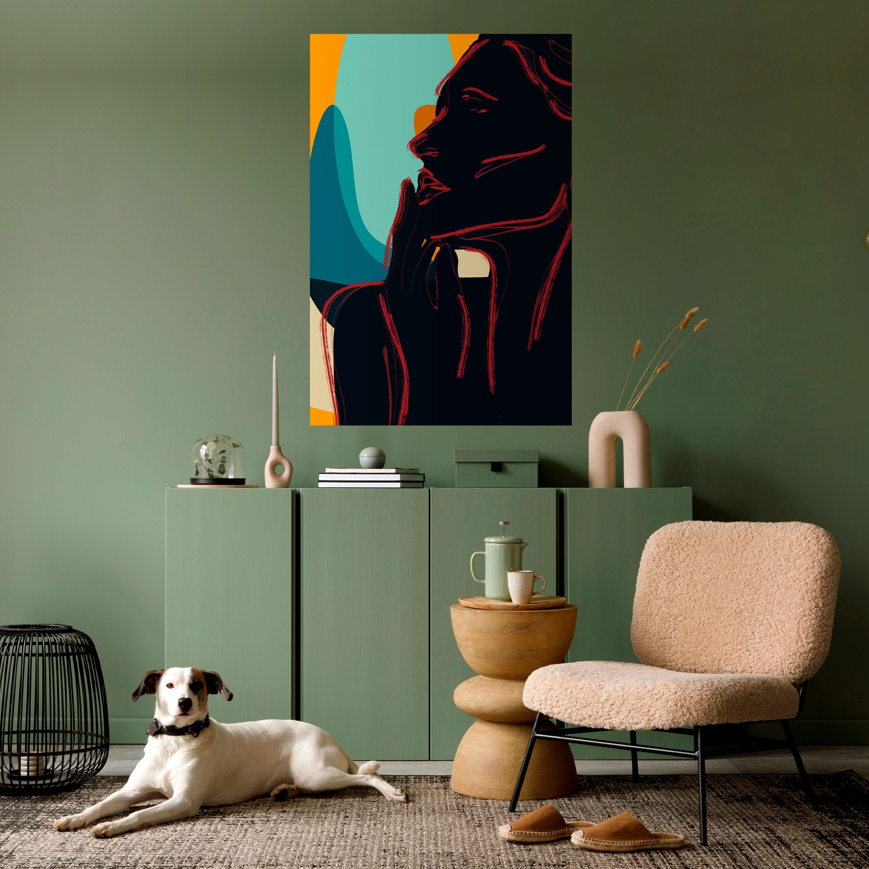 SILHOUETTE SONATA Peel and Stick Vertical Poster