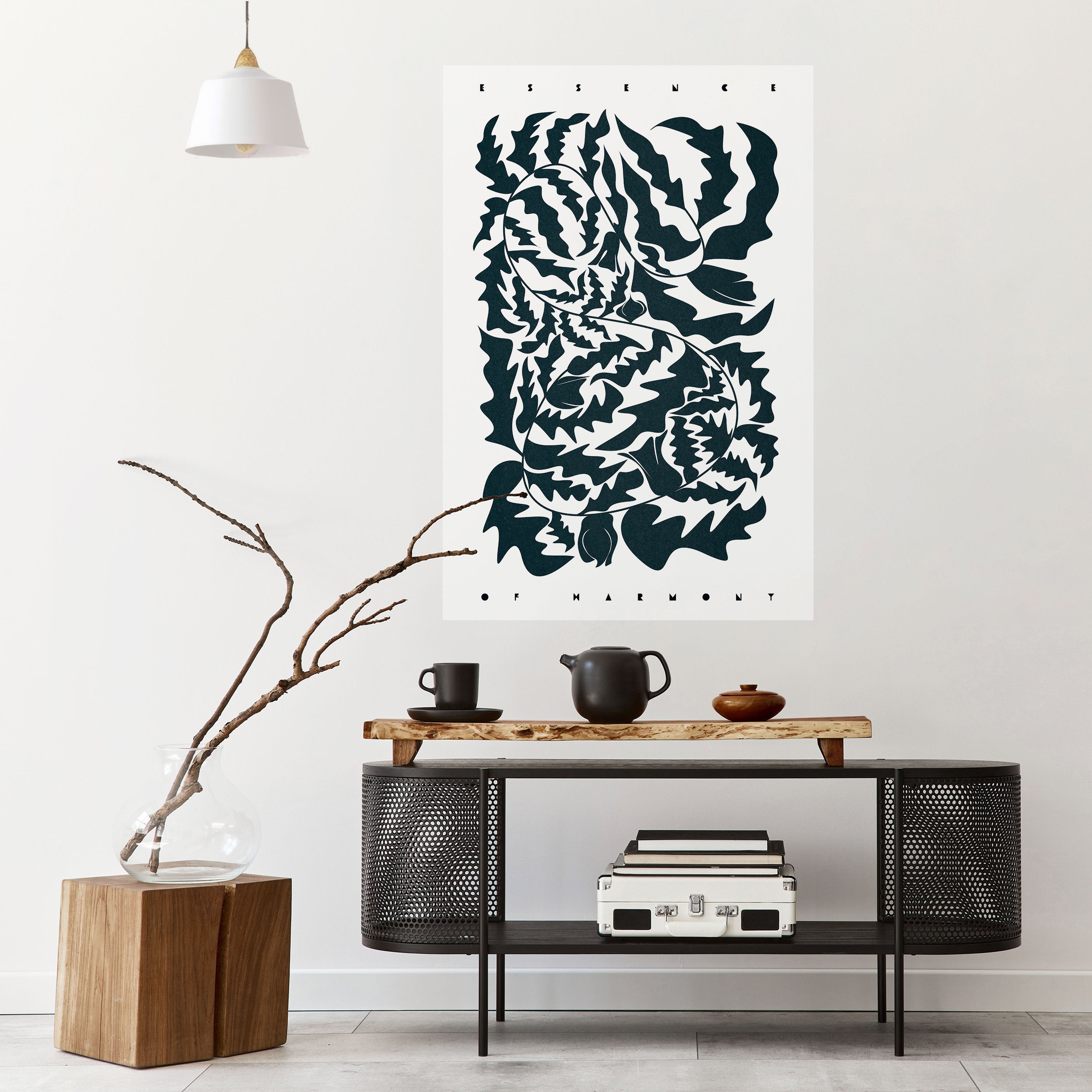 ETHEREAL ORNAMENT Peel and Stick Vertical Poster