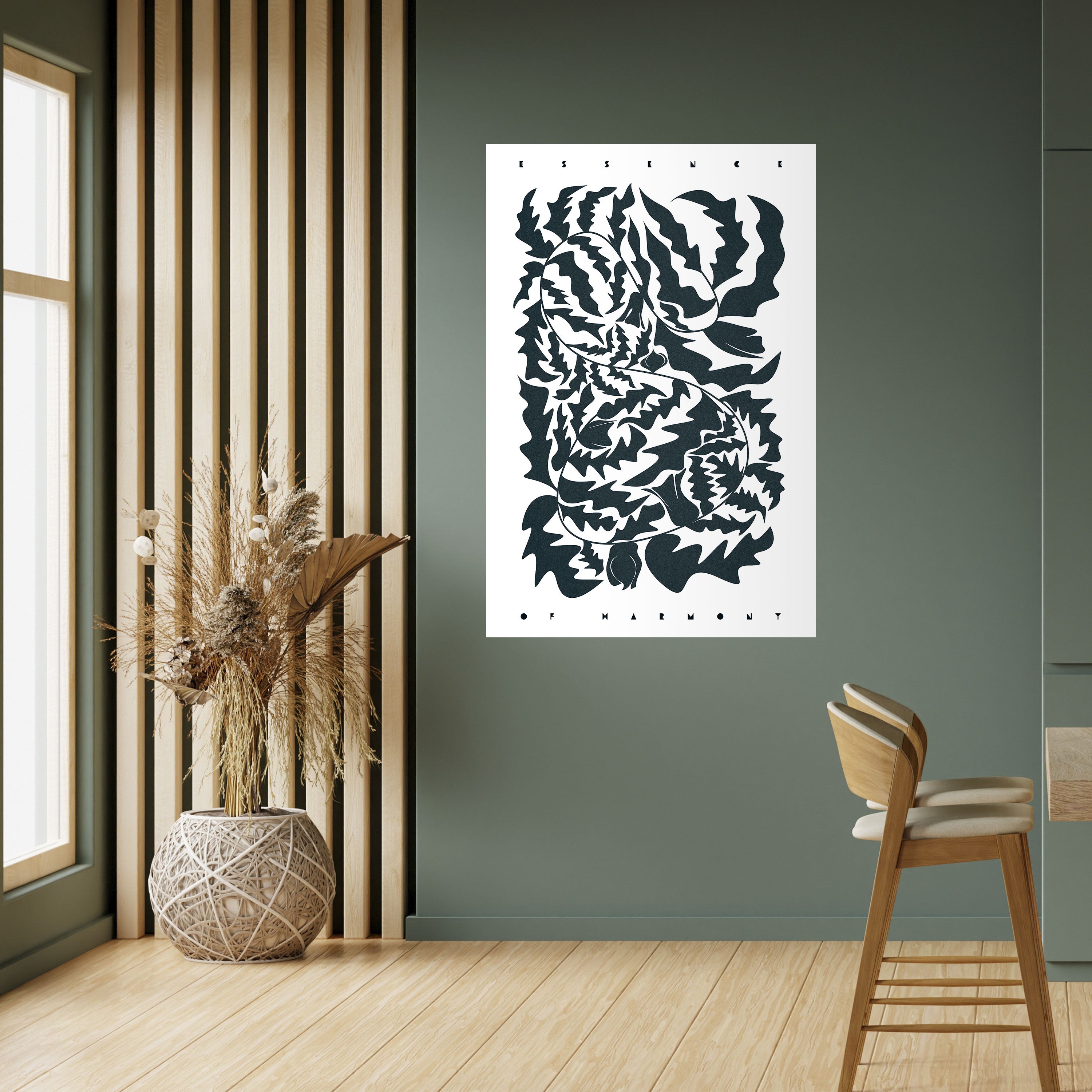 ETHEREAL ORNAMENT Peel and Stick Vertical Poster