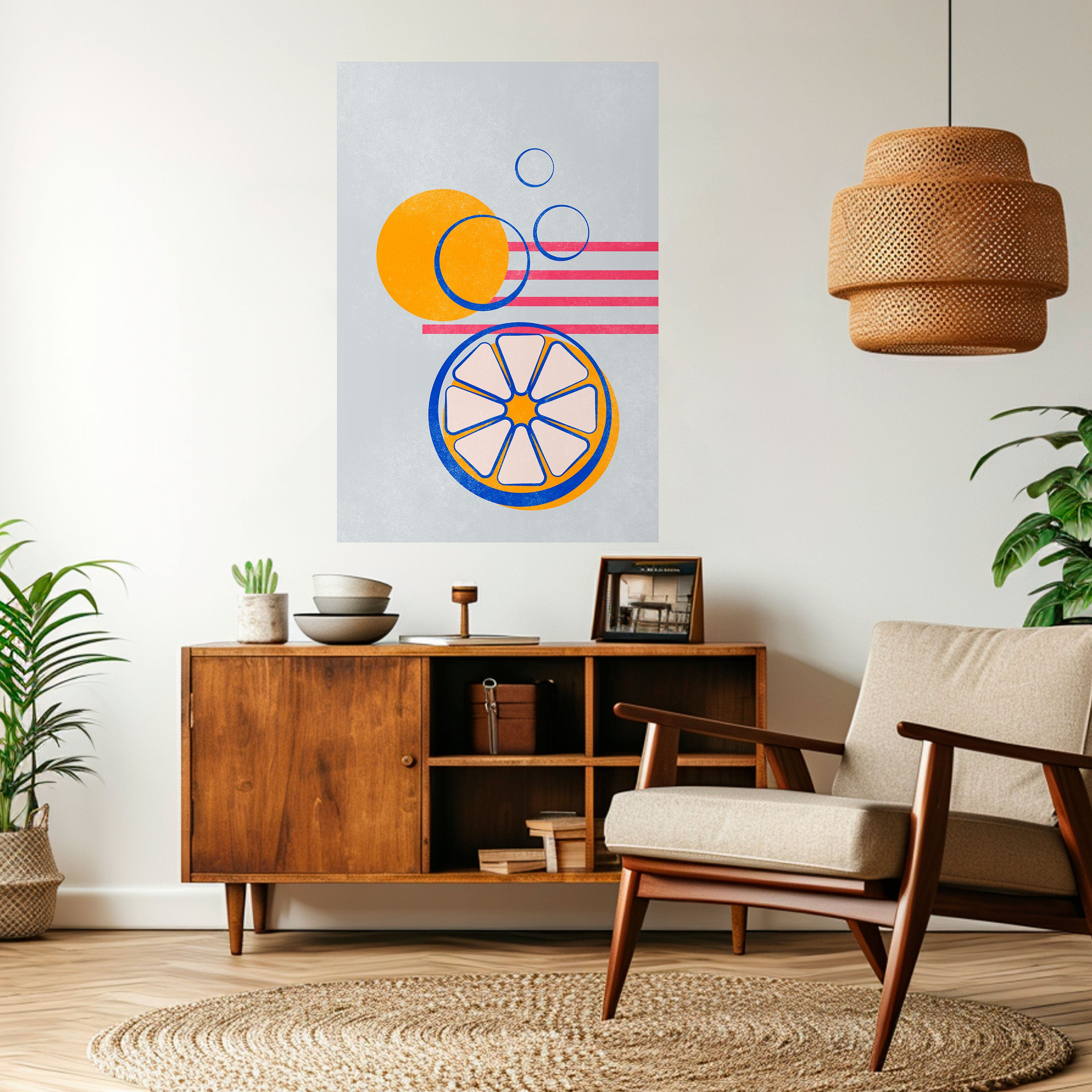 CITRUS SPARK Peel and Stick Vertical Poster