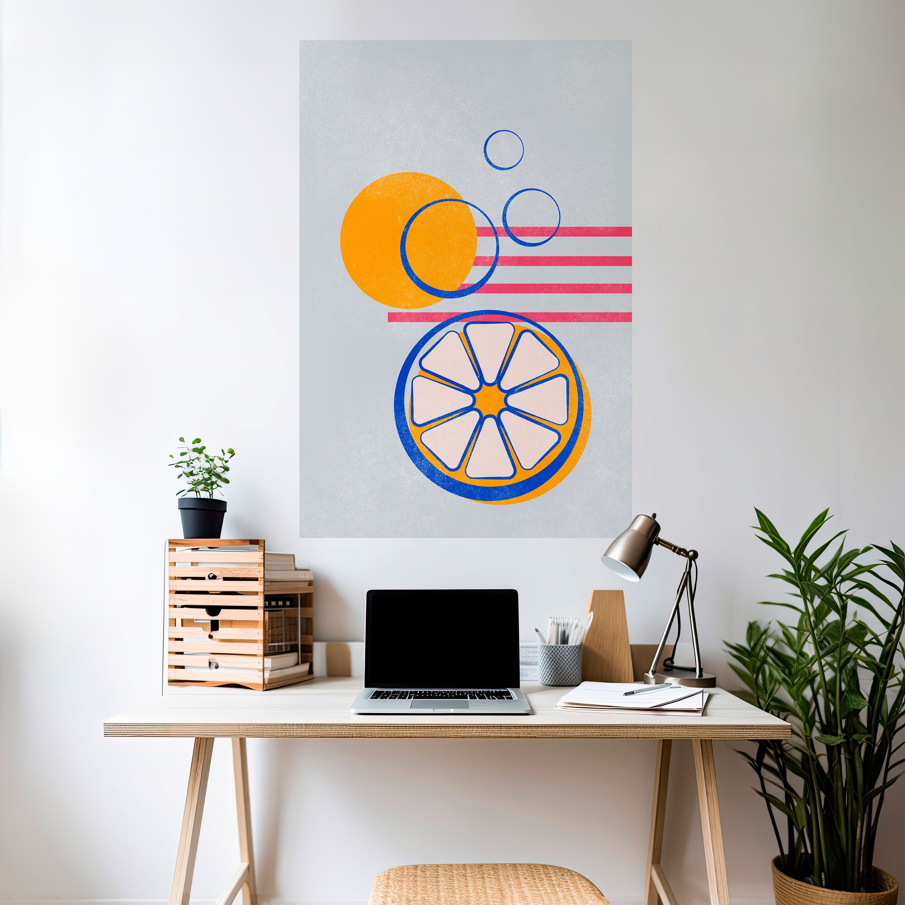 CITRUS SPARK Peel and Stick Vertical Poster