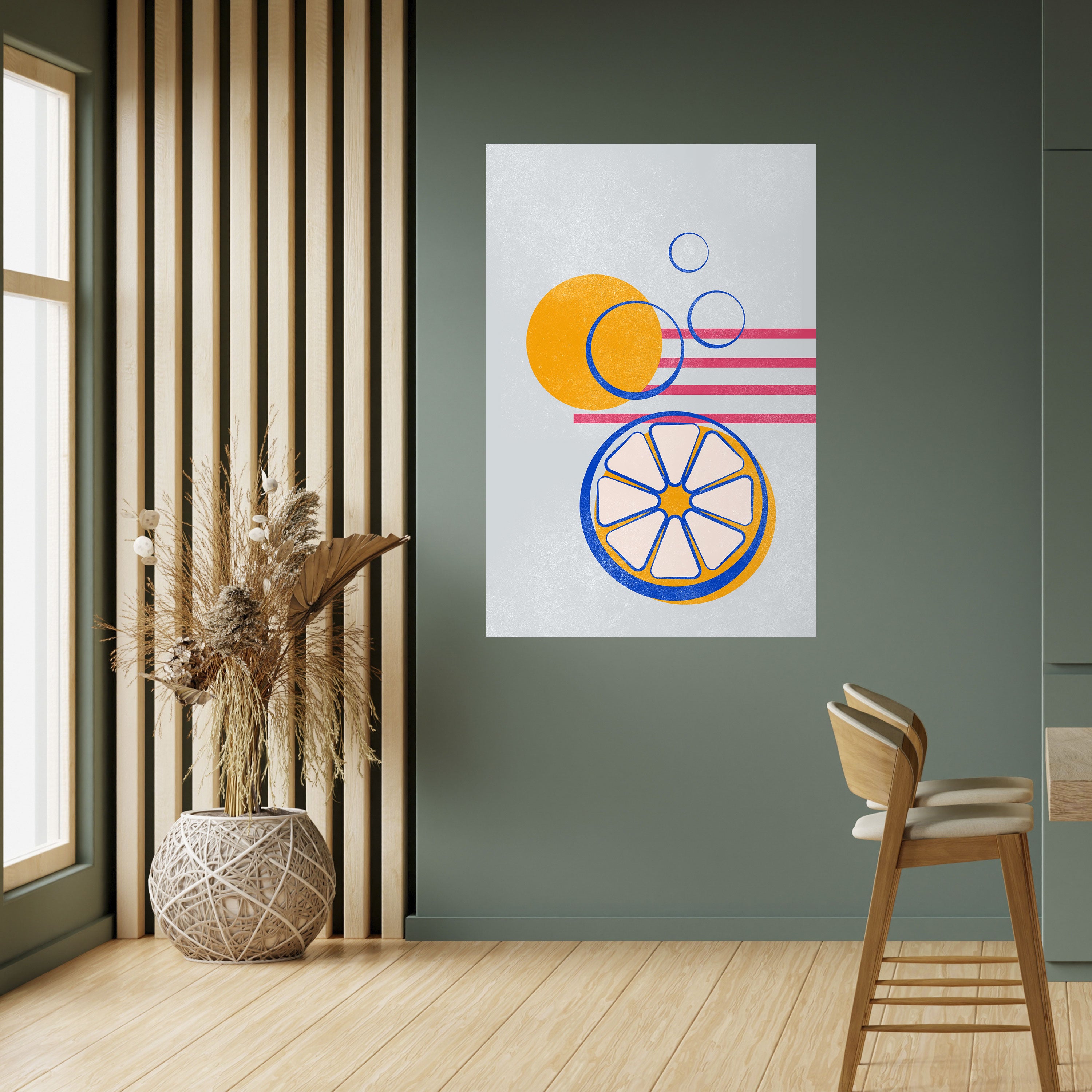 CITRUS SPARK Peel and Stick Vertical Poster