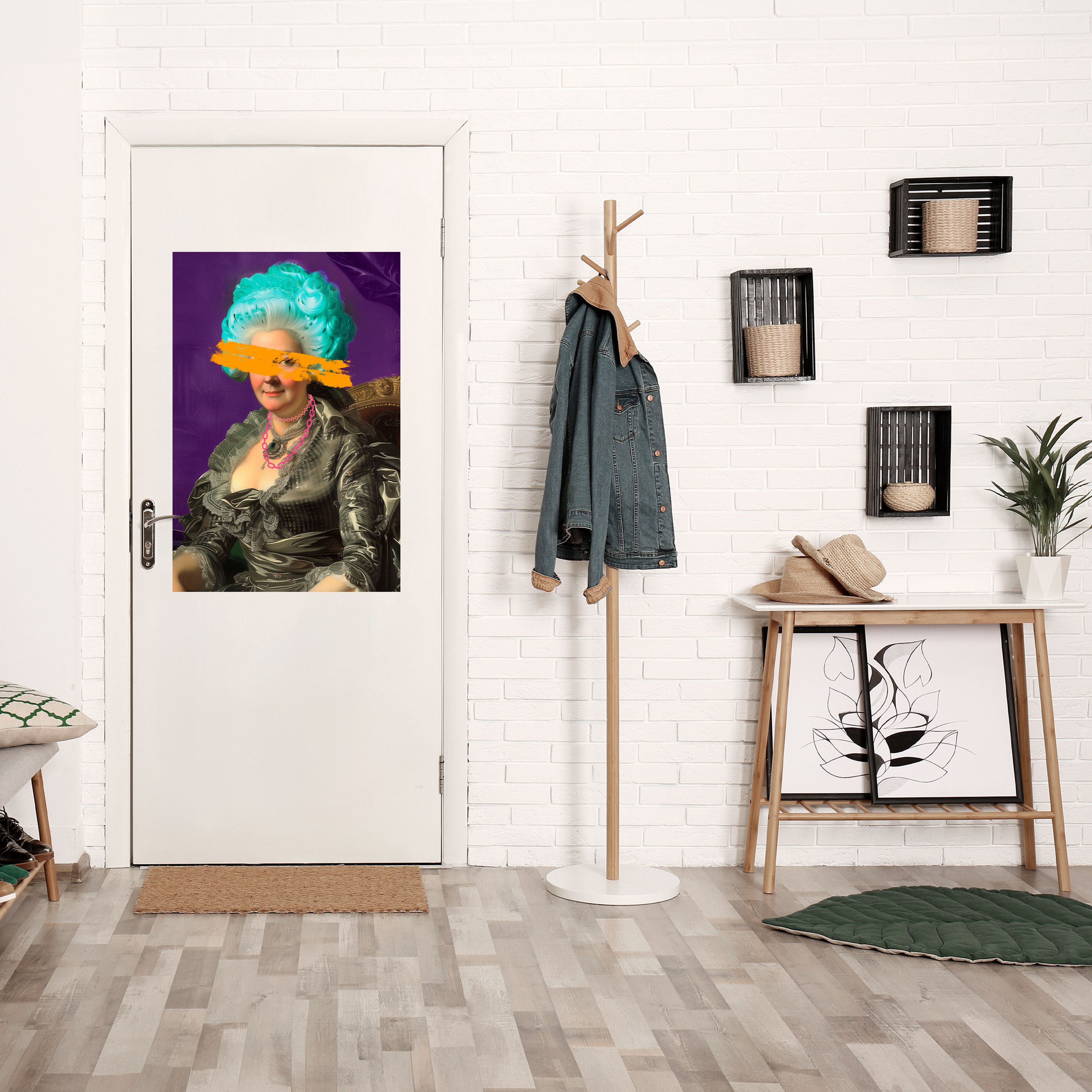 BAROQUE CHIC Peel and Stick Vertical Poster