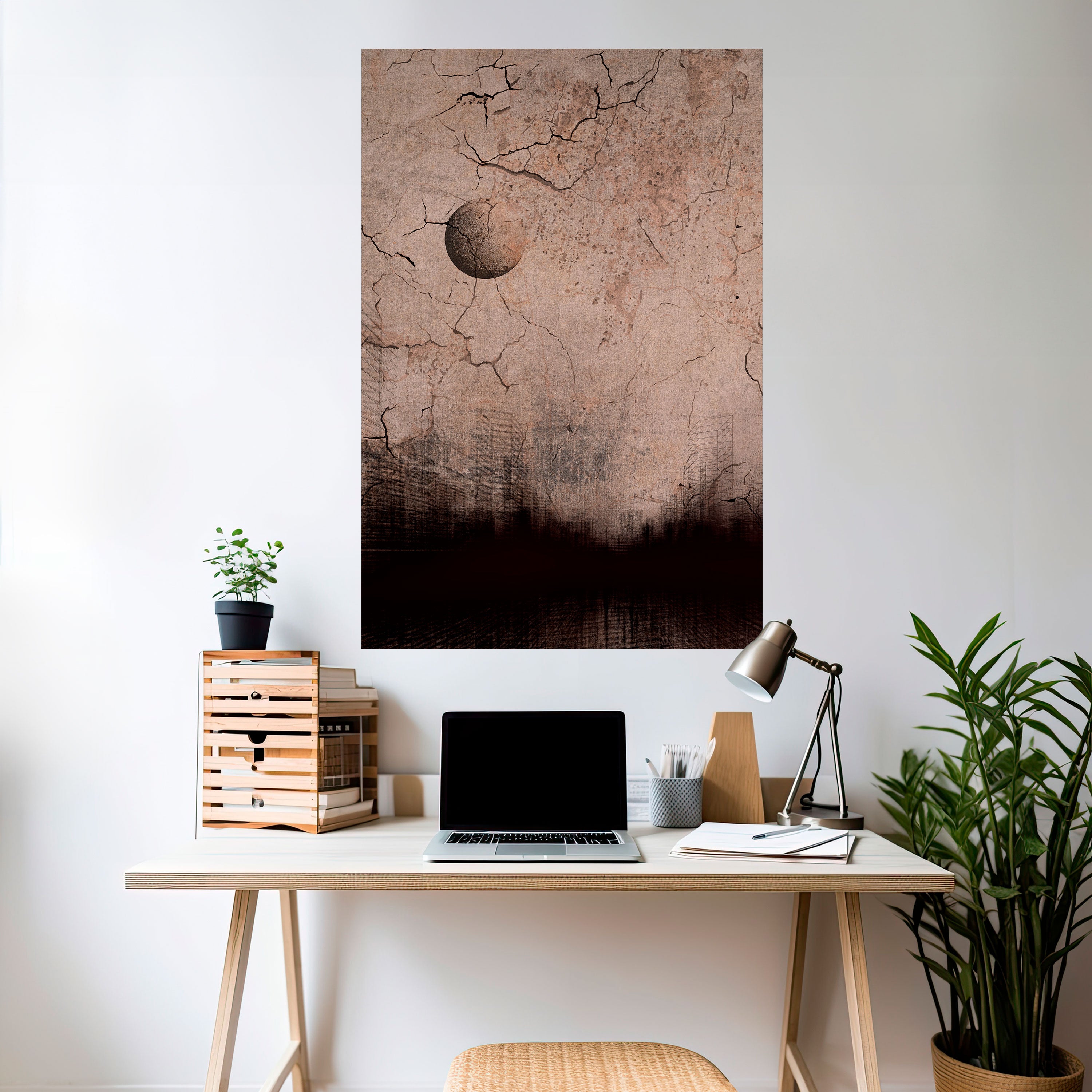 MOONBEAM THOUGHTS Peel and Stick Vertical Poster