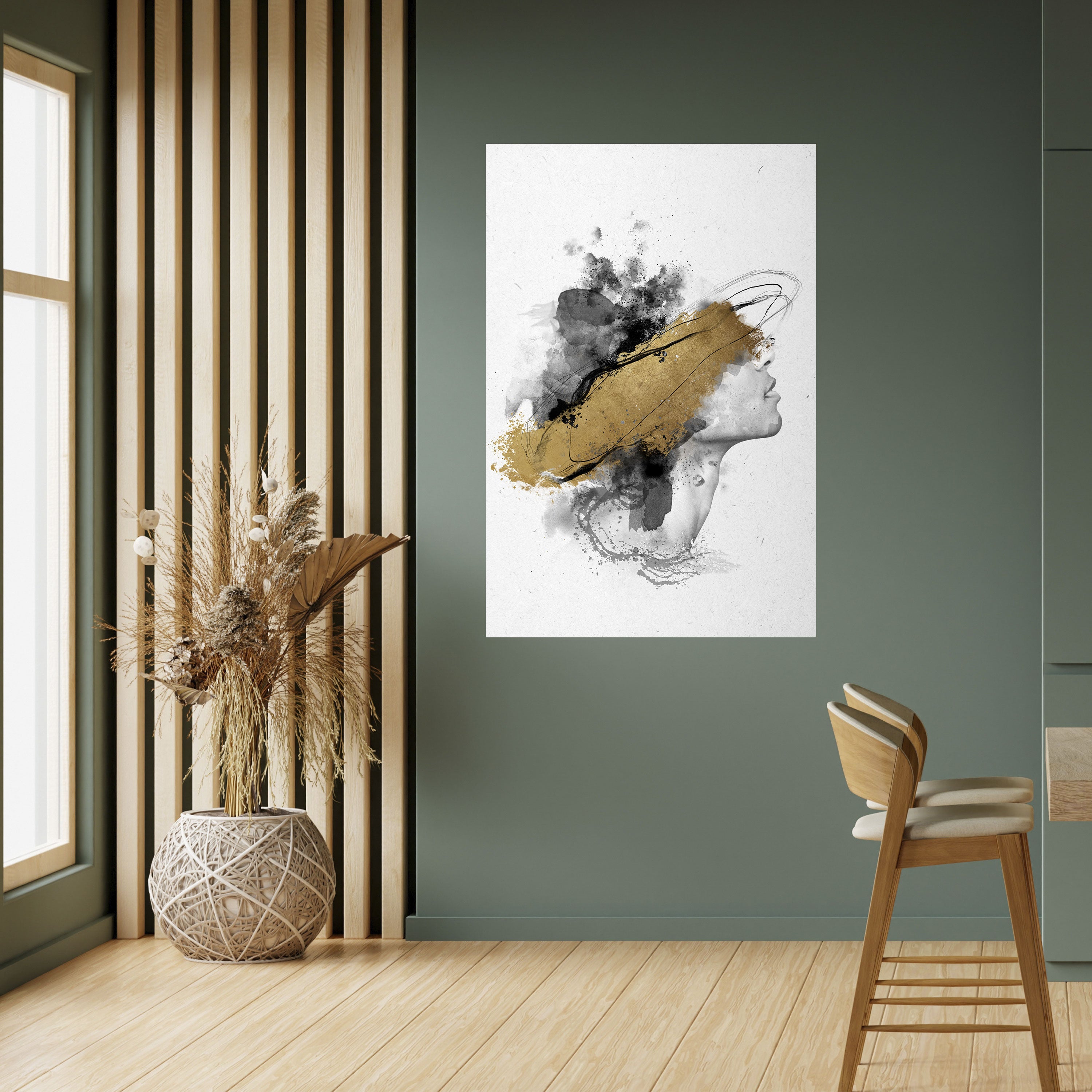 GILDED BLINDNESS Peel and Stick Vertical Poster