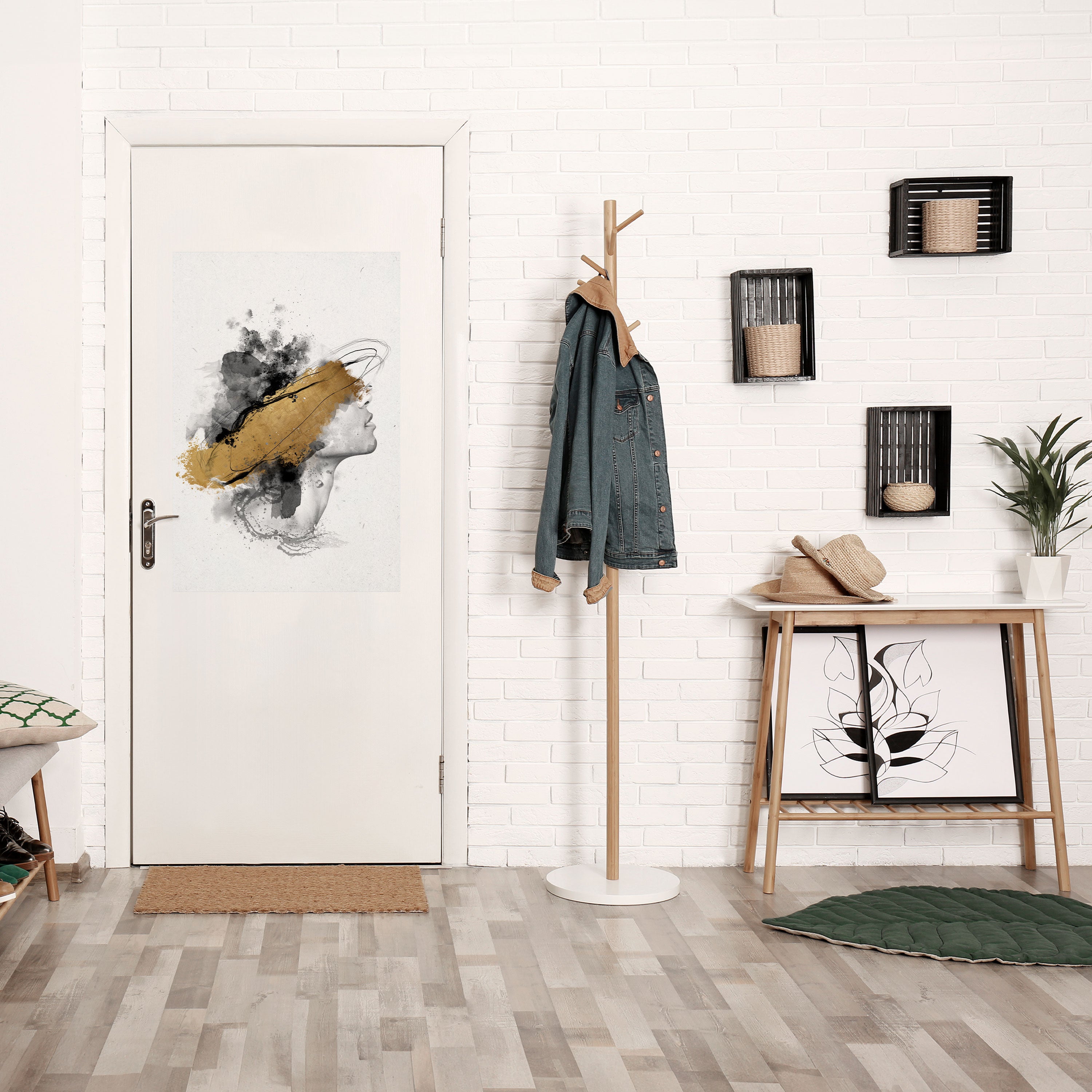 GILDED BLINDNESS Peel and Stick Vertical Poster