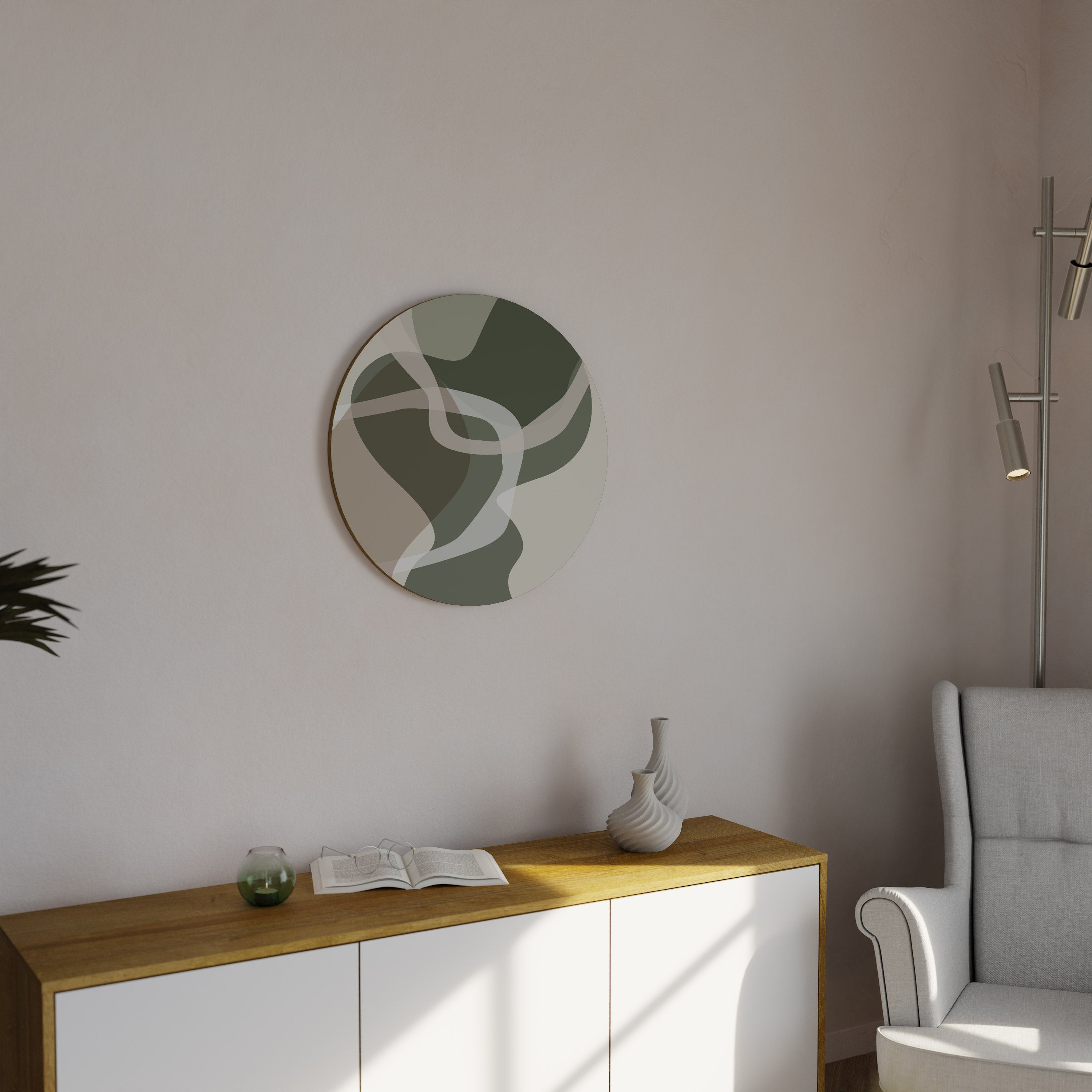 ART OF GREEN Round Wall Art