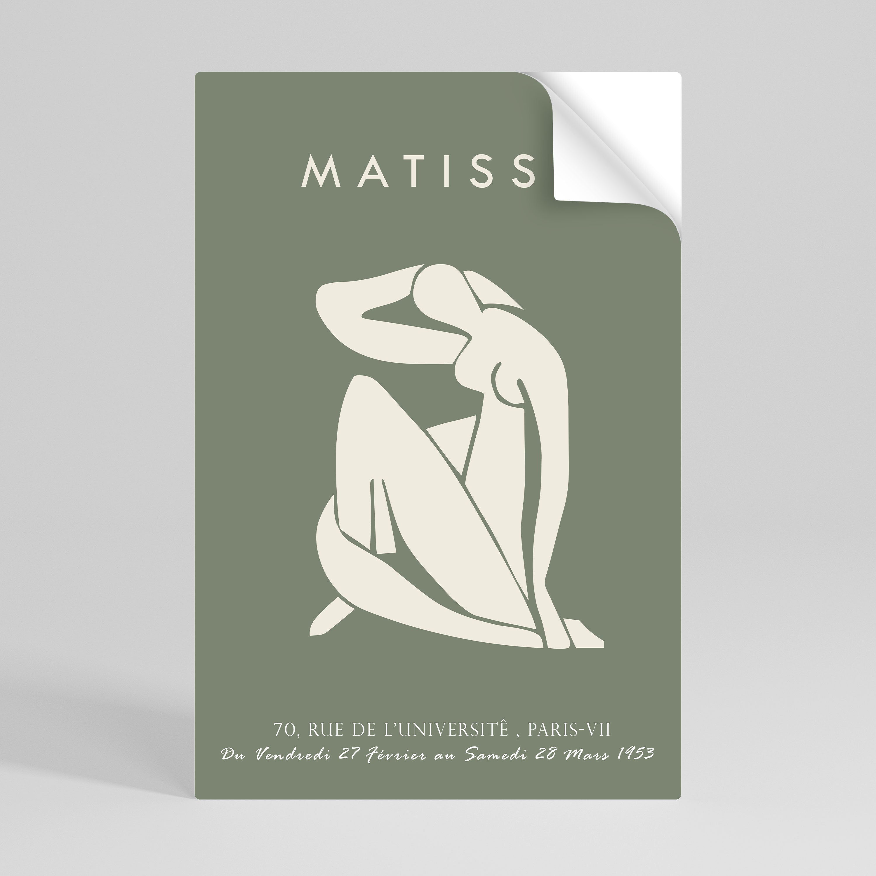 MATISSE NUDES Peel and Stick Vertical Poster