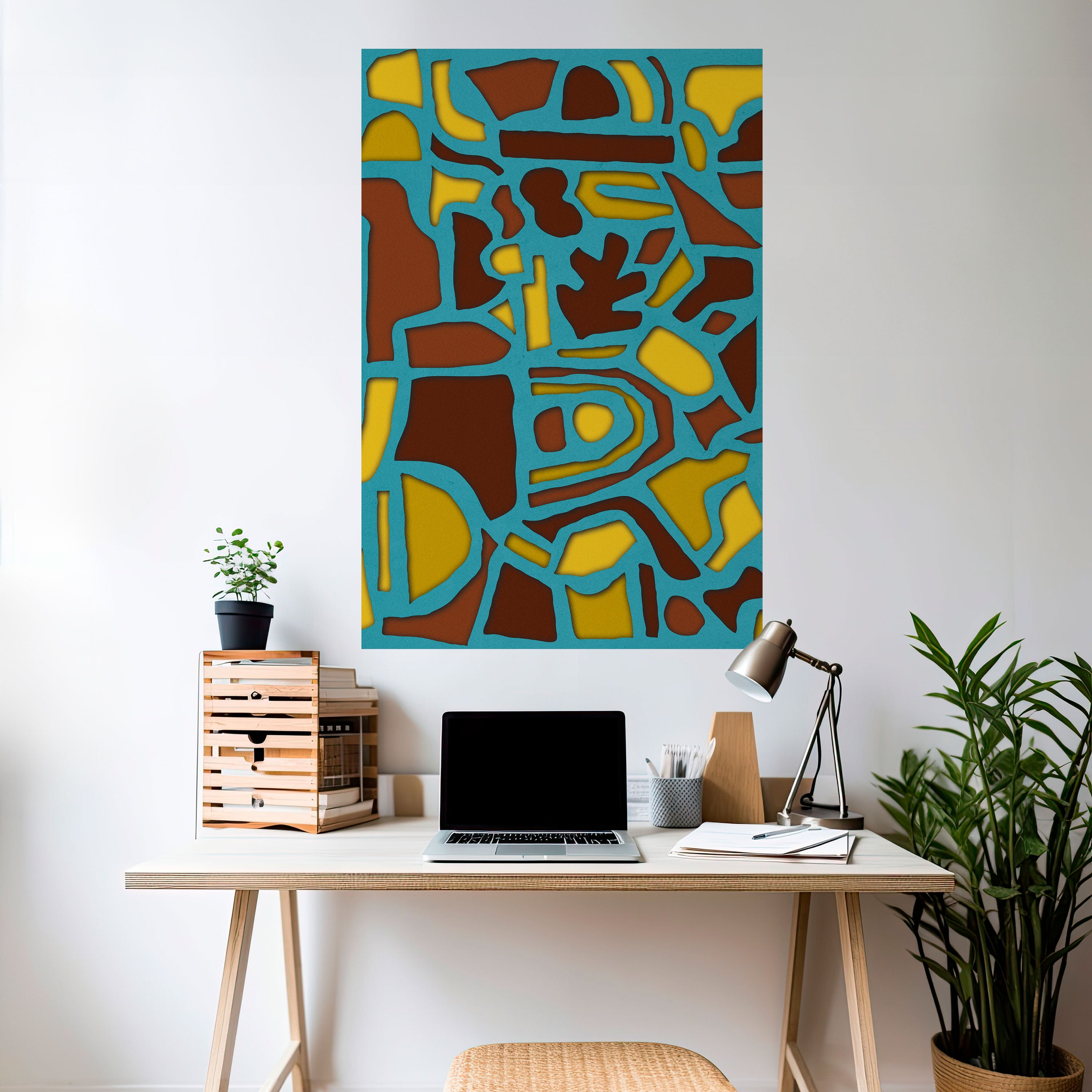 SHAPE EXTRAVAGANZA Peel and Stick Vertical Poster