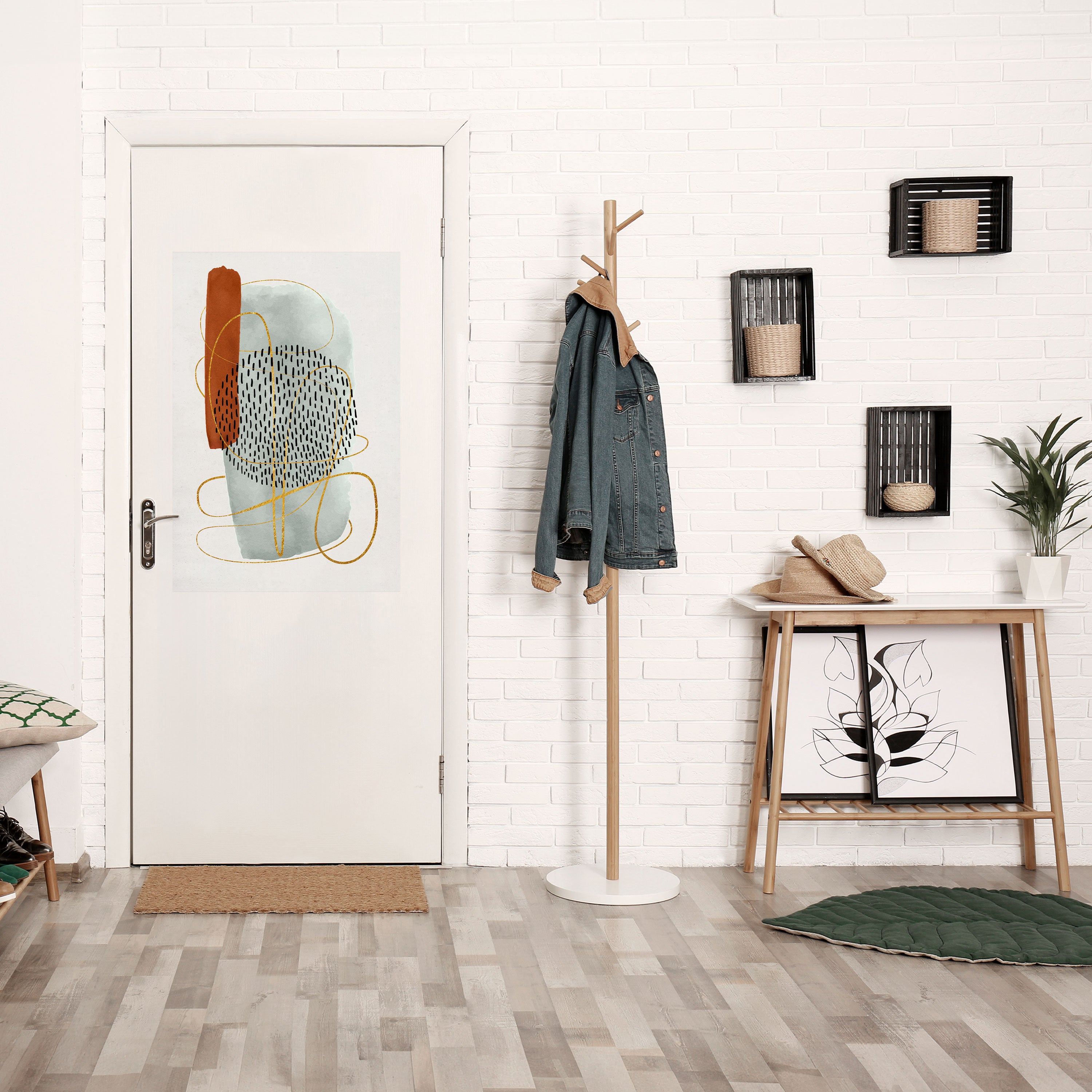 WRAPPED IN FORM Peel and Stick Vertical Poster