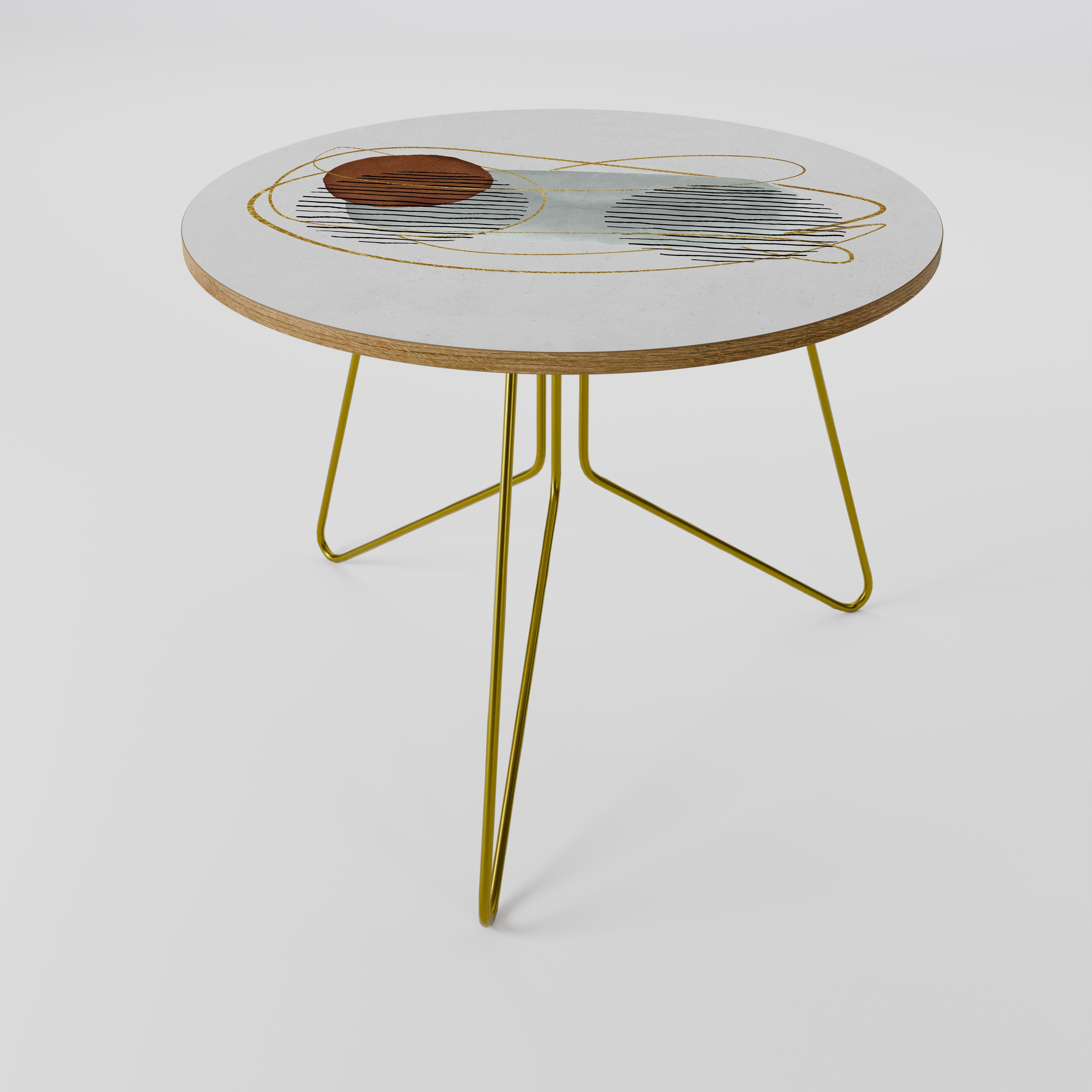 Mesa de centro 69 envuelta en molde