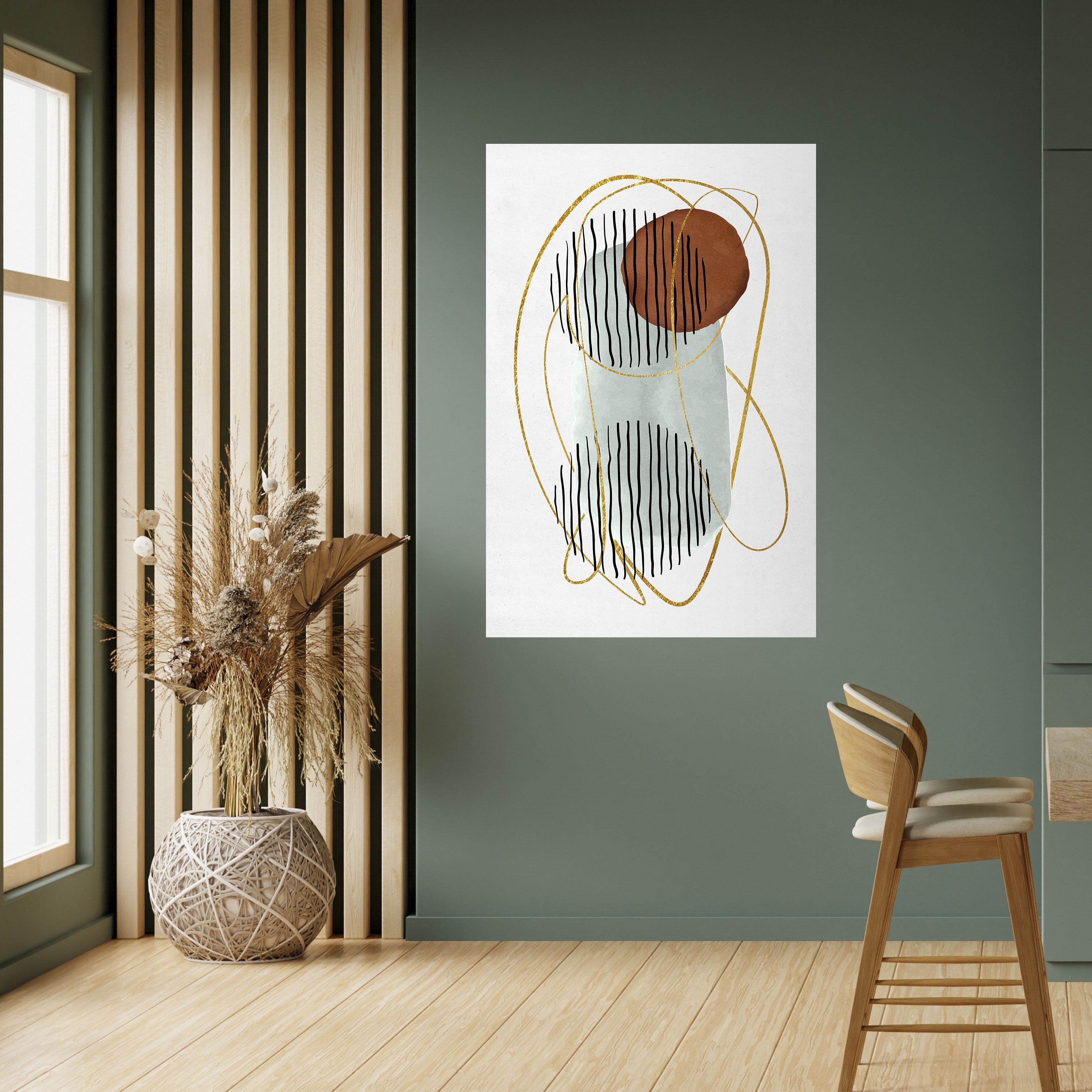 WRAPPED IN MOULD Peel and Stick Vertical Poster