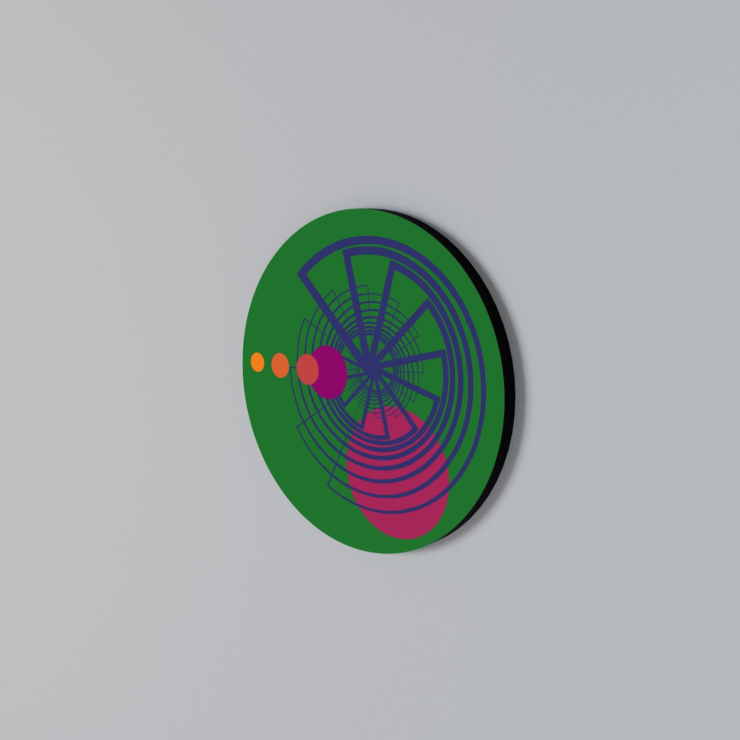 VIVID COLORWHEEL Arte de pared redondo