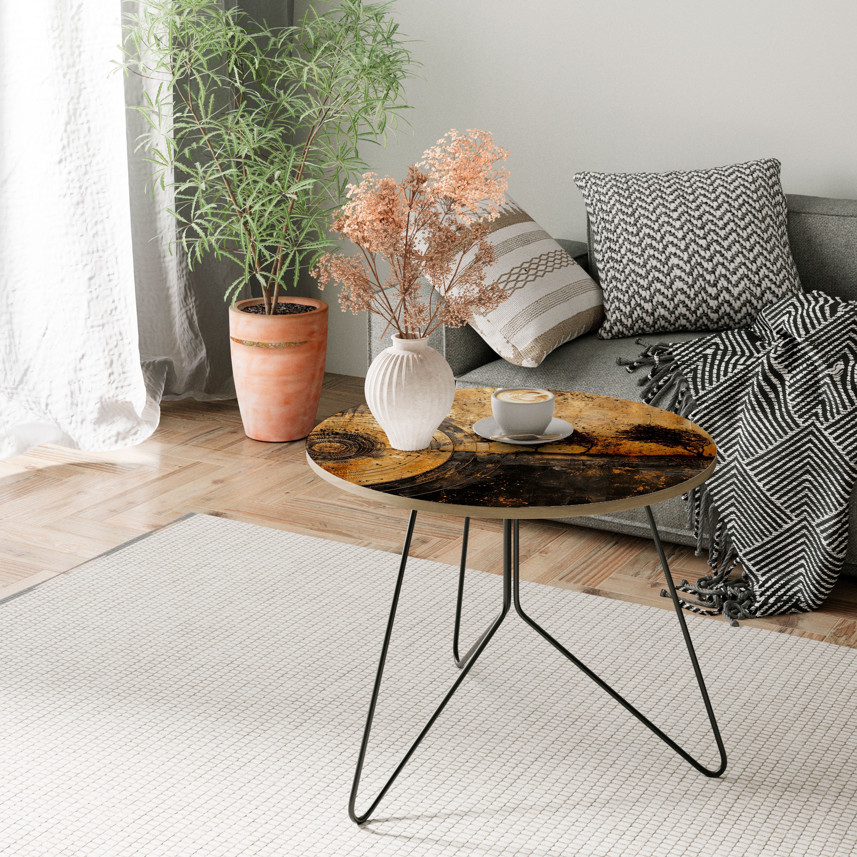 Mesa de centro Coppery Earthquake 69