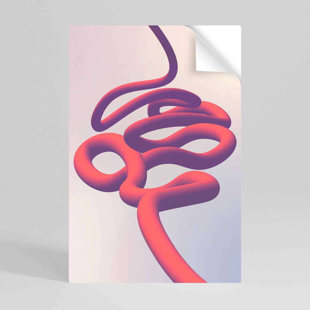 INFINITY WIRE Peel and Stick Vertical Poster