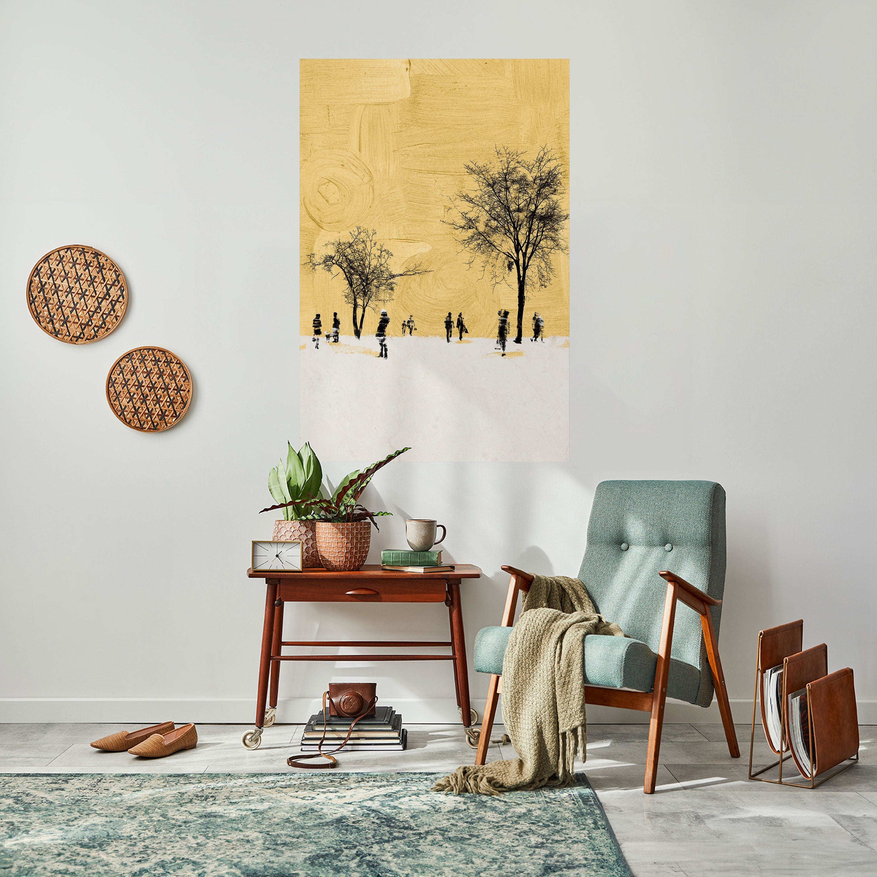 ERASED IN TIME Peel and Stick Vertical Poster