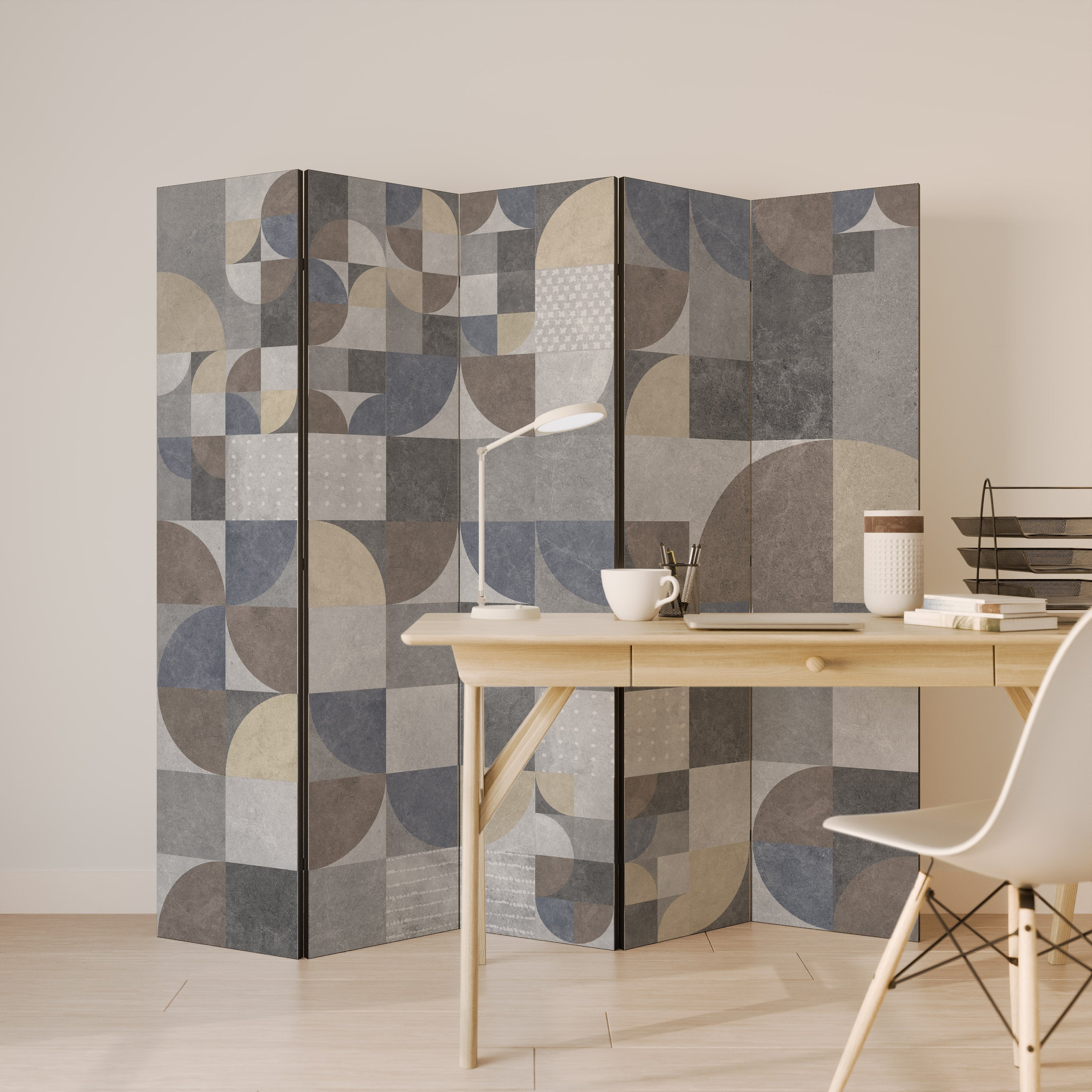 A PIECE OF SHAPE Decorative 5-Panel Room Divider