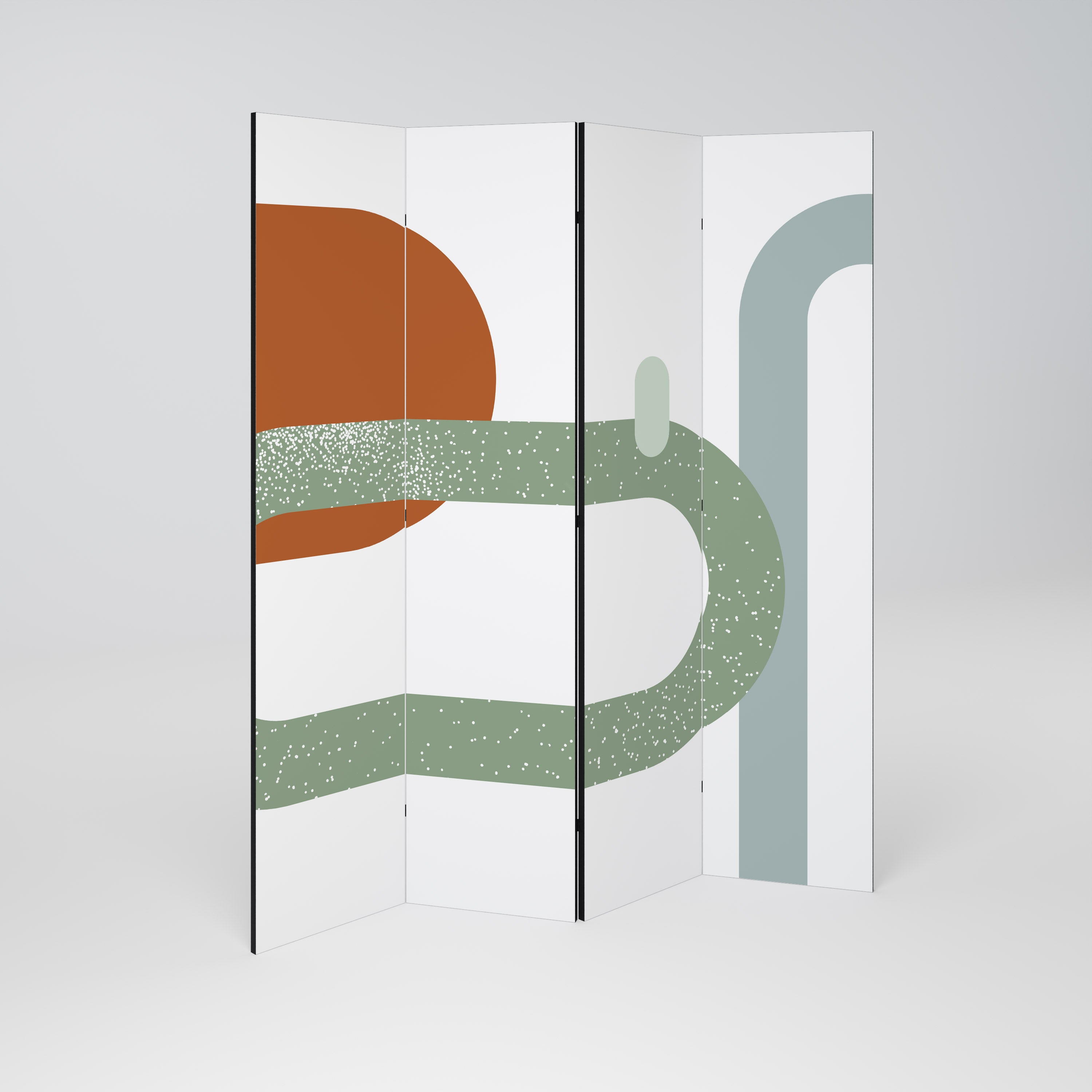 Biombo decorativo de 4 paneles ABRAZO DEL INFINITO