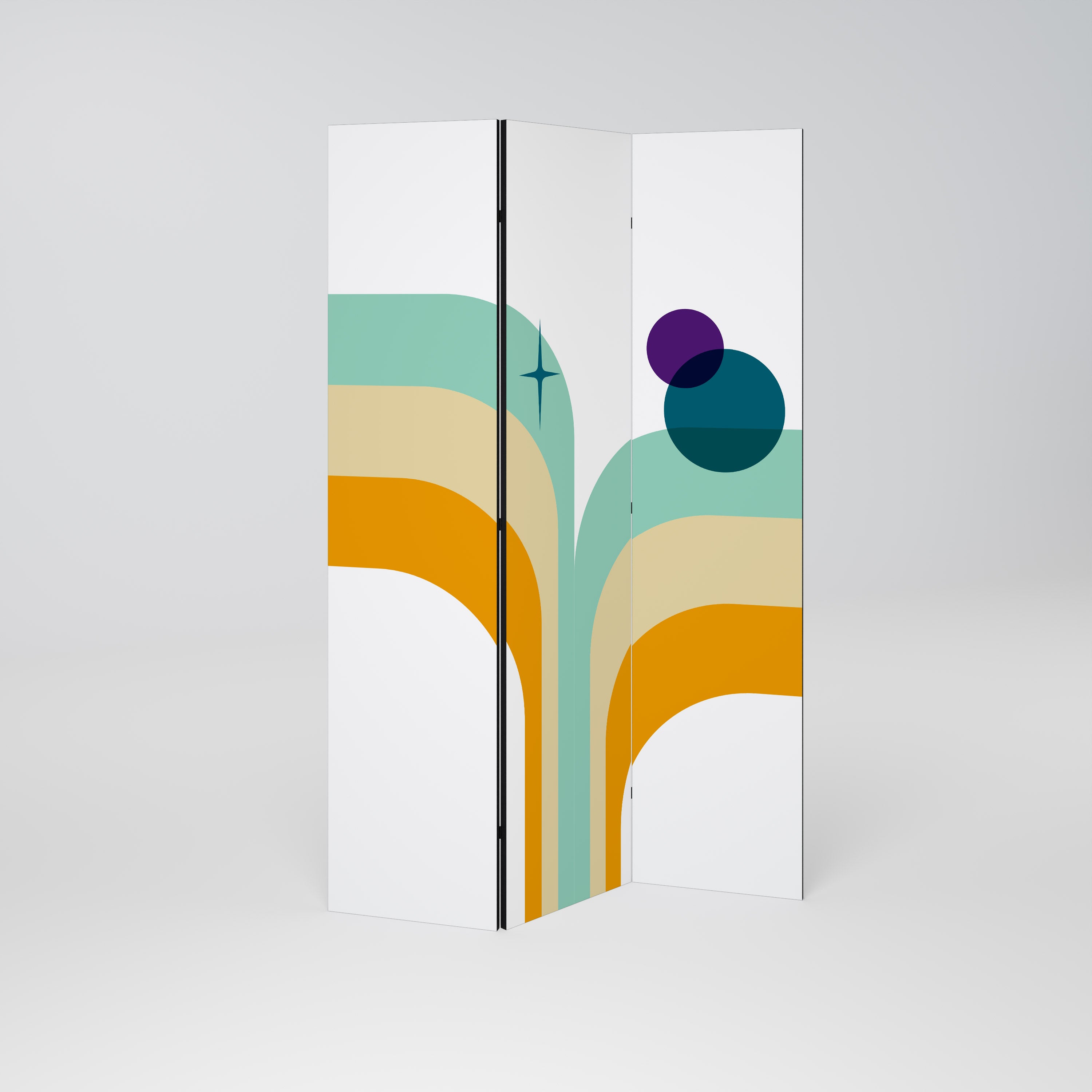 Biombo decorativo de 3 paneles COLOR SOLSTICE