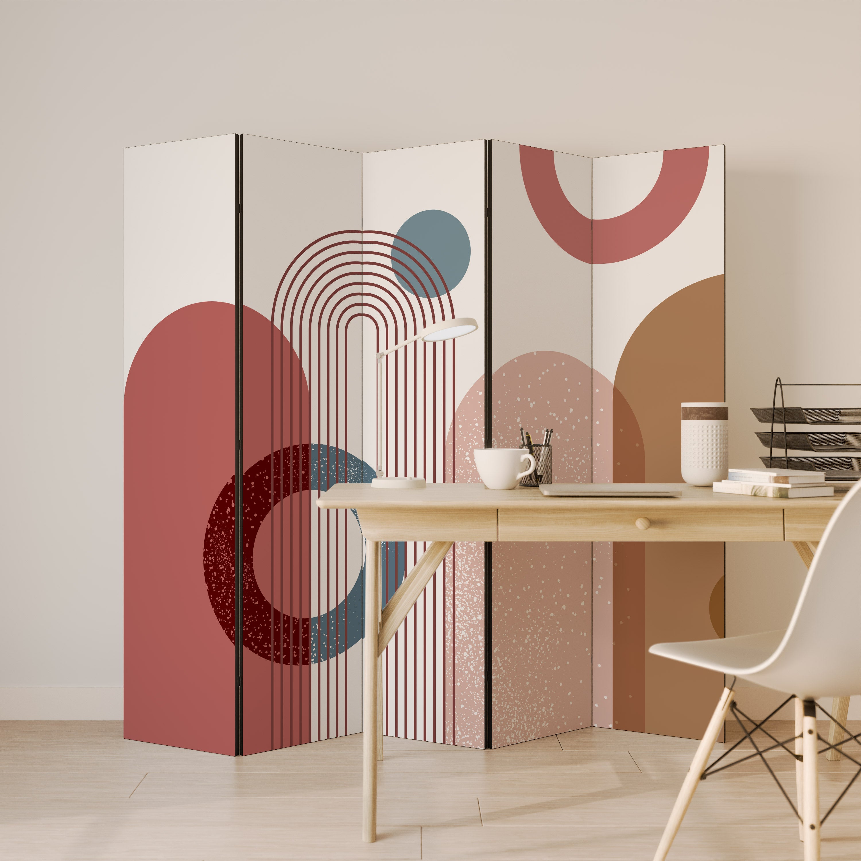 SHAPESCAPE LEAP Decorative 5-Panel Room Divider