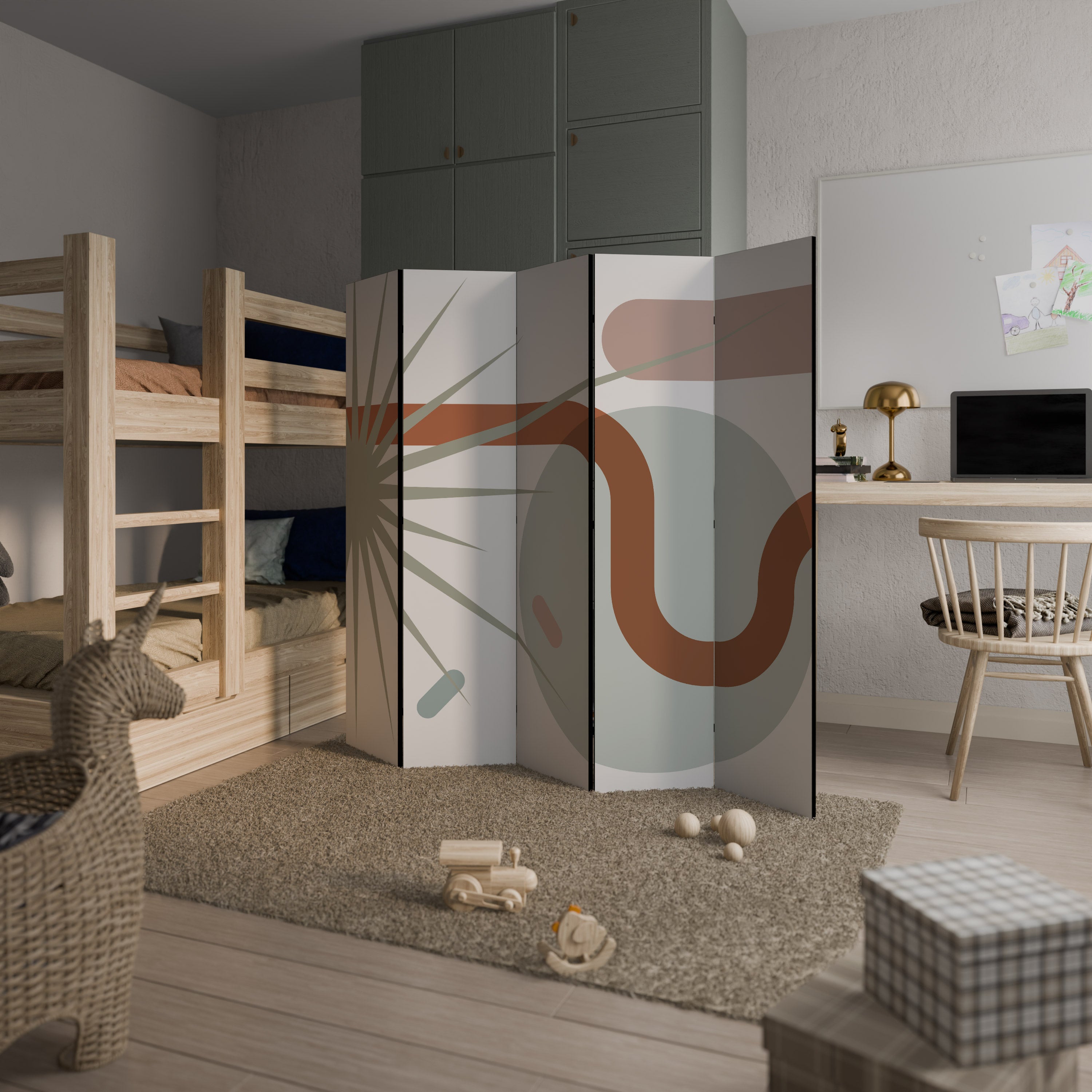 SHAPESHIFT FUSION Decorative 5-Panel Room Divider