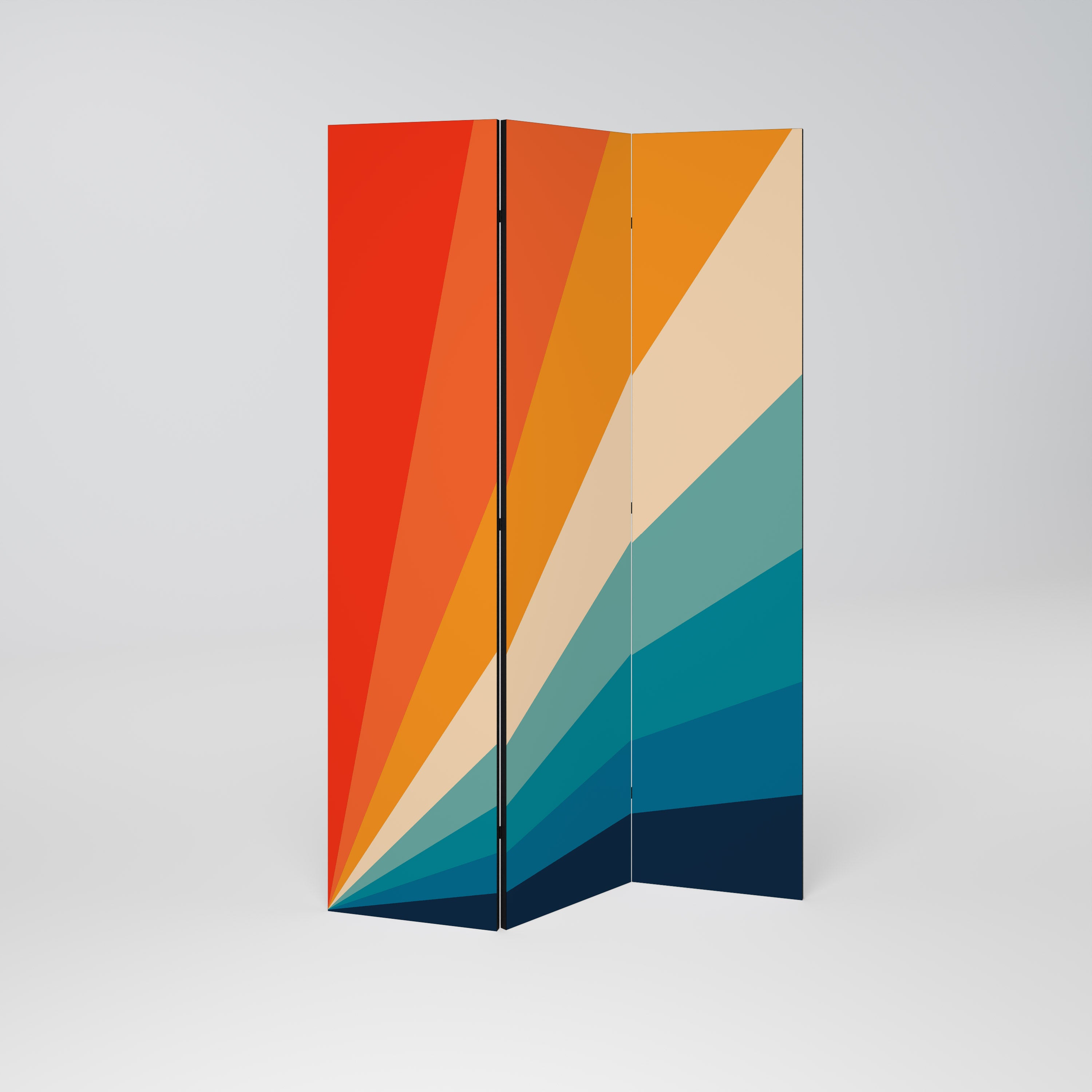 Biombo decorativo PRISM CONCUSSION de 3 paneles