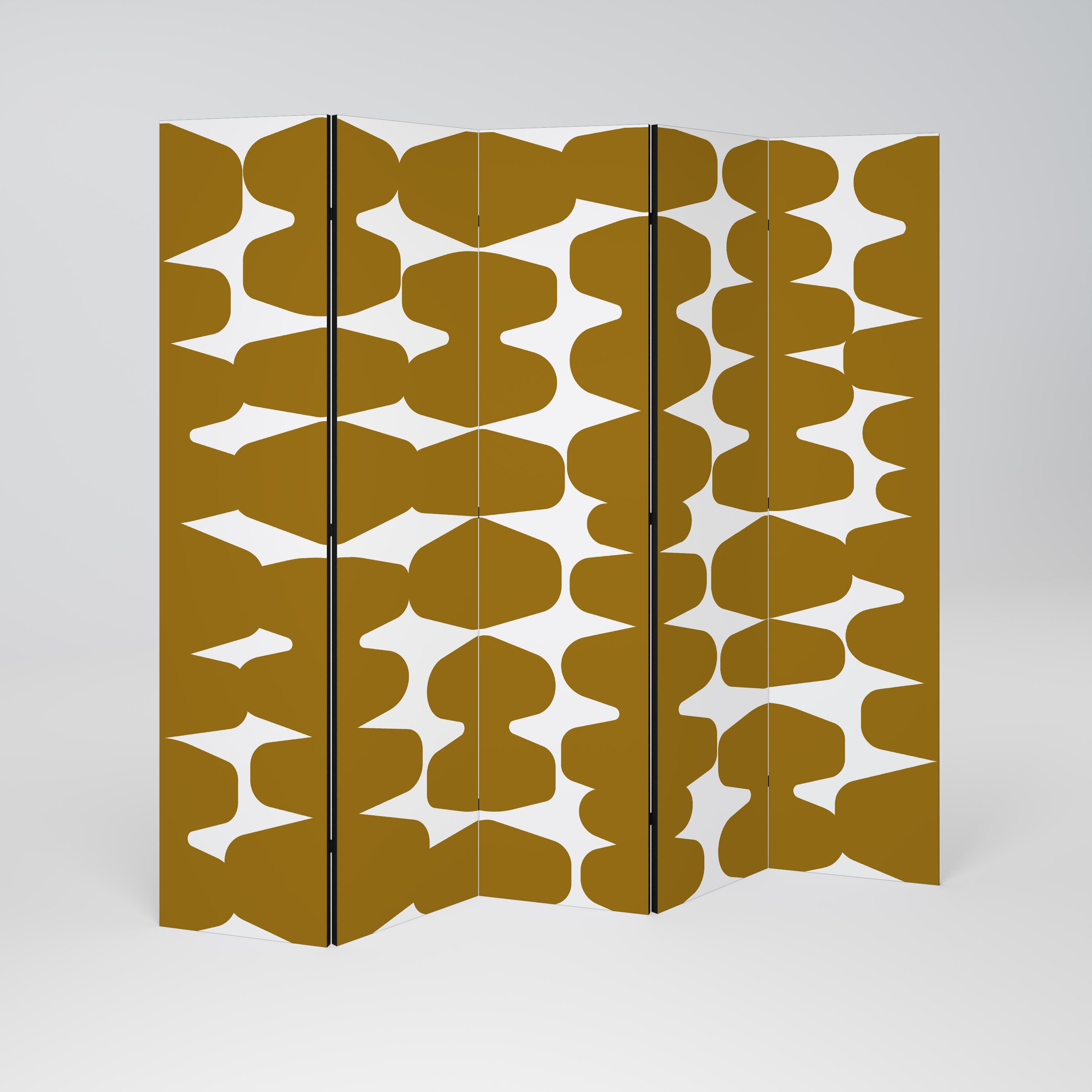MOLTEN ECHOES Decorative 5-Panel Room Divider