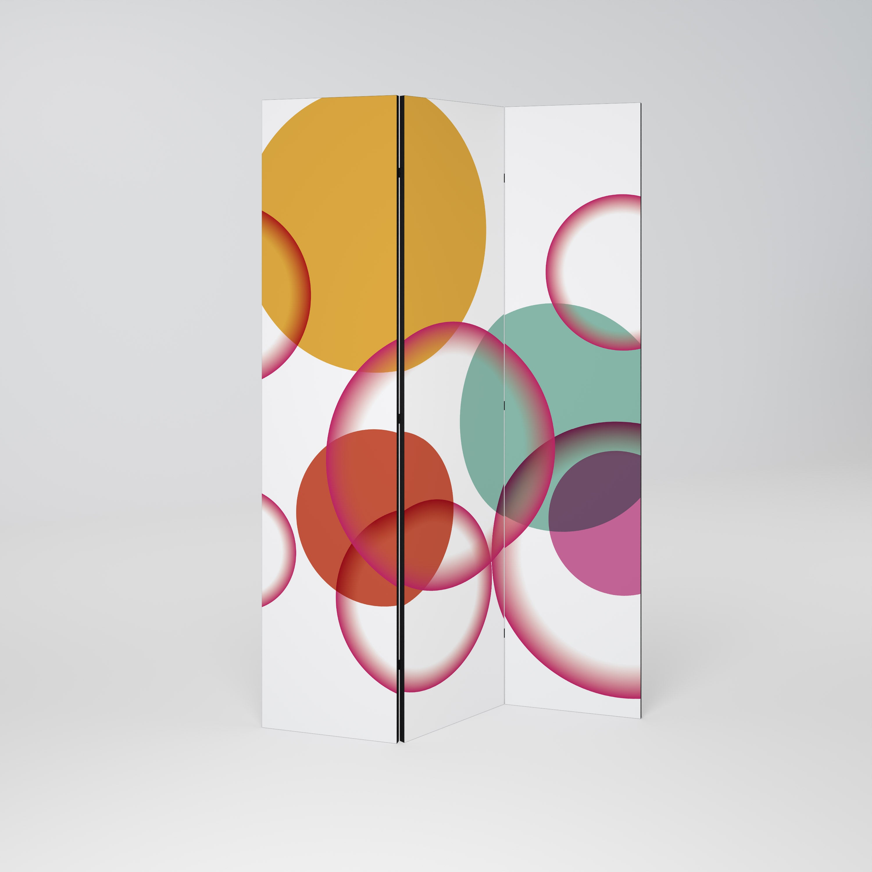 Biombo decorativo de 3 paneles BUBBLE WISH