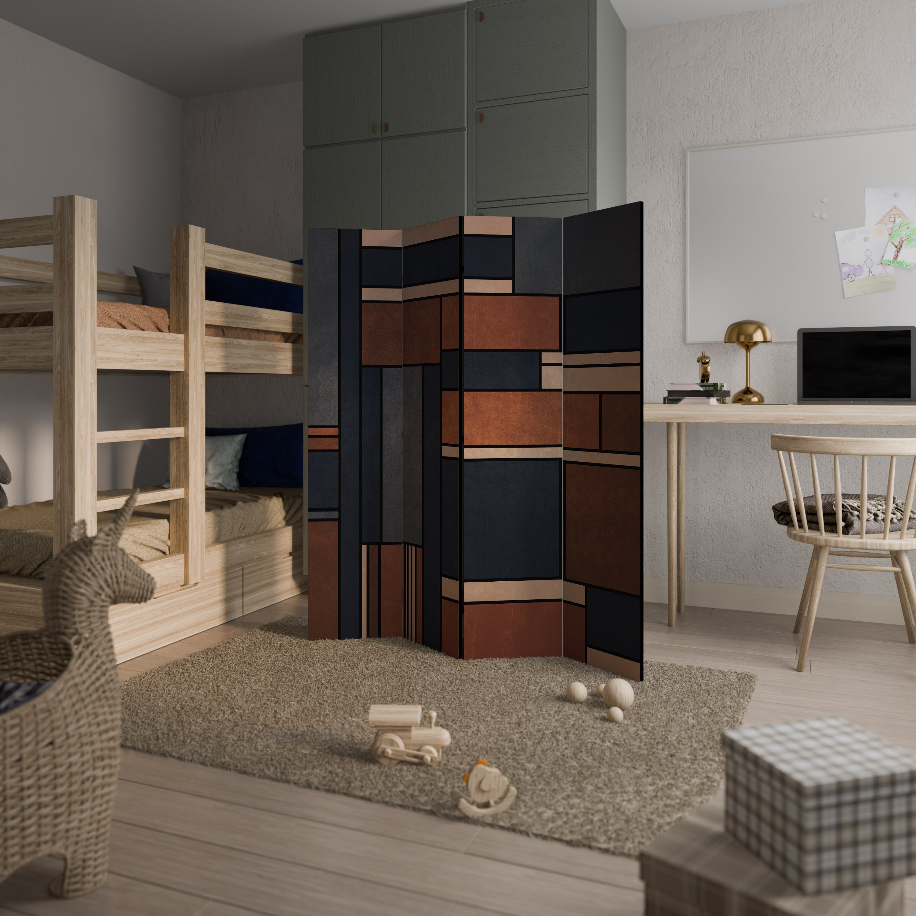 INTREPID FORMATION Decorative 4-Panel Room Divider