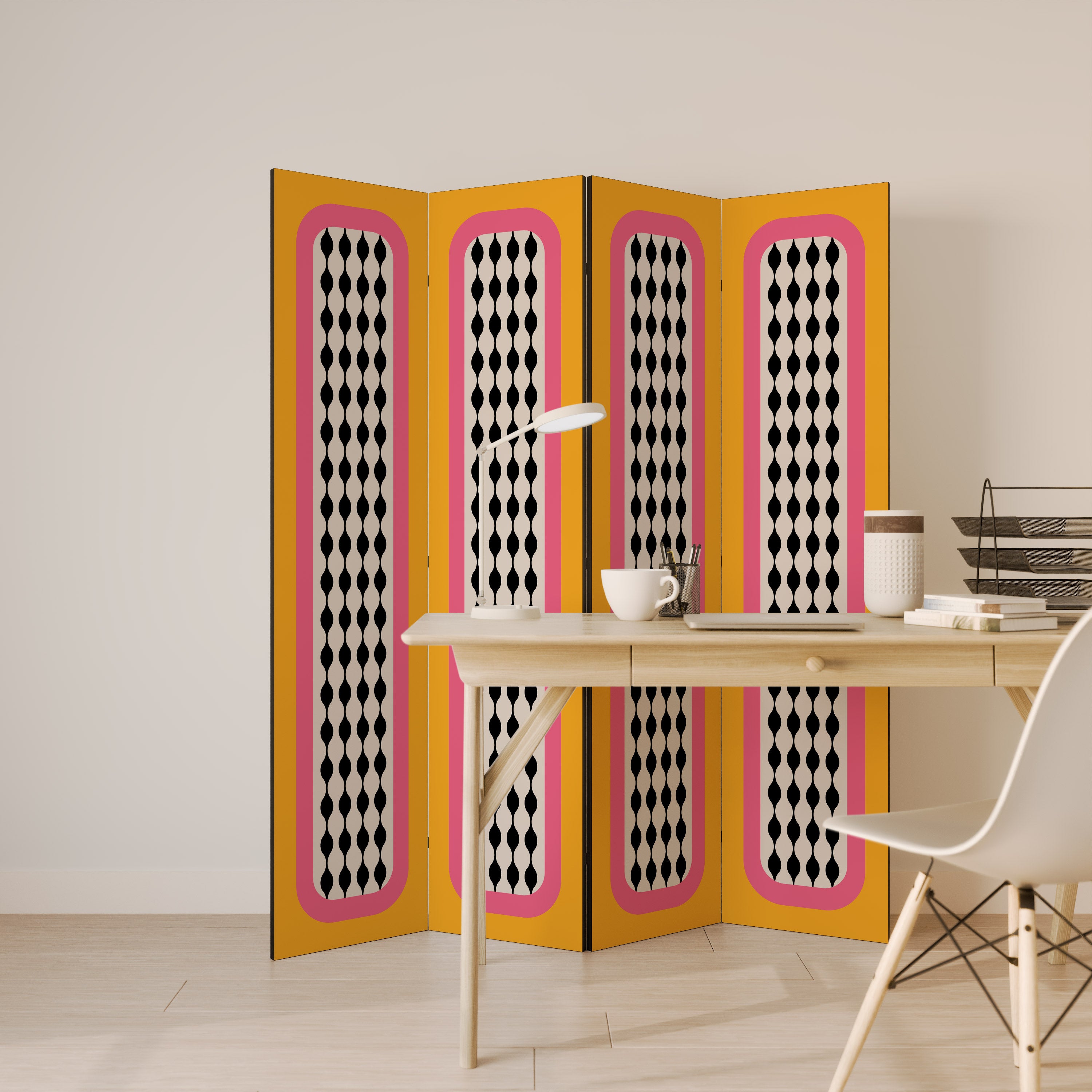 TEARS IN HEAVEN Decorative 4-Panel Room Divider