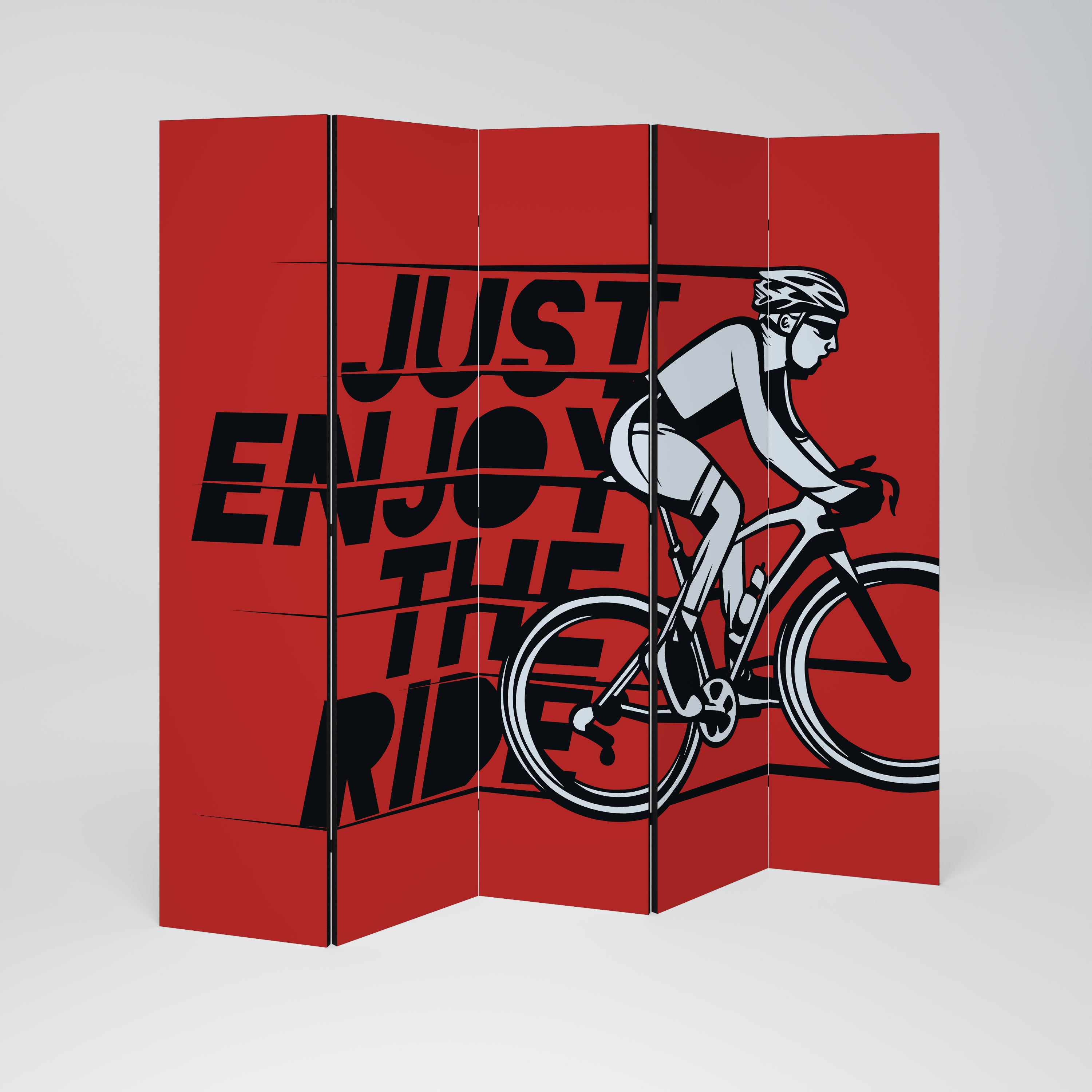 ENJOY THE RIDE Decorative 5-Panel Room Divider