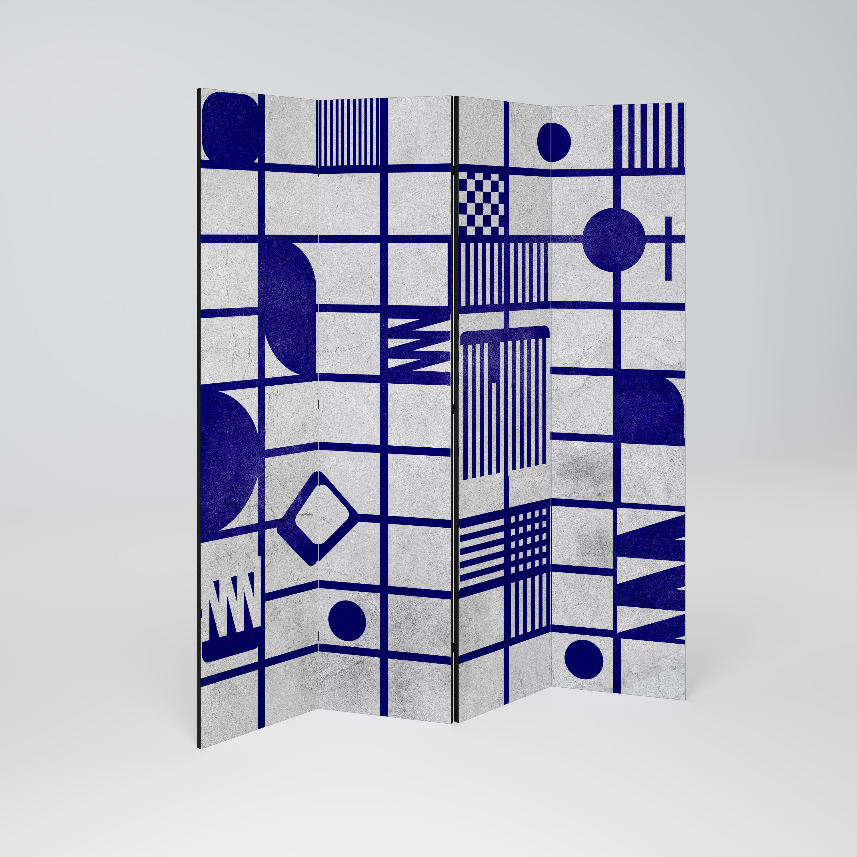 THE RIGHT PLACES Decorative 4-Panel Room Divider