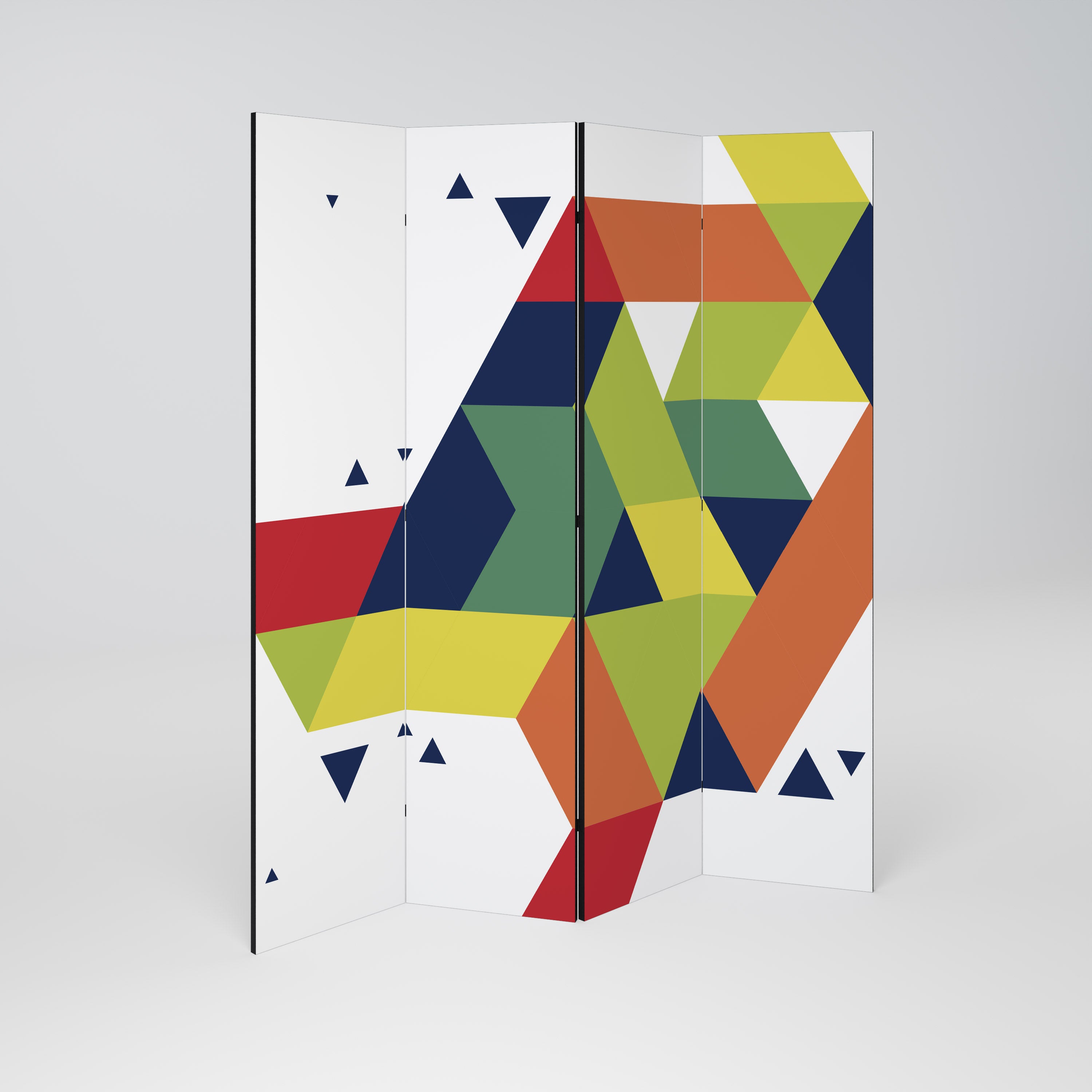 FUTURE SIGN Decorative 4-Panel Room Divider