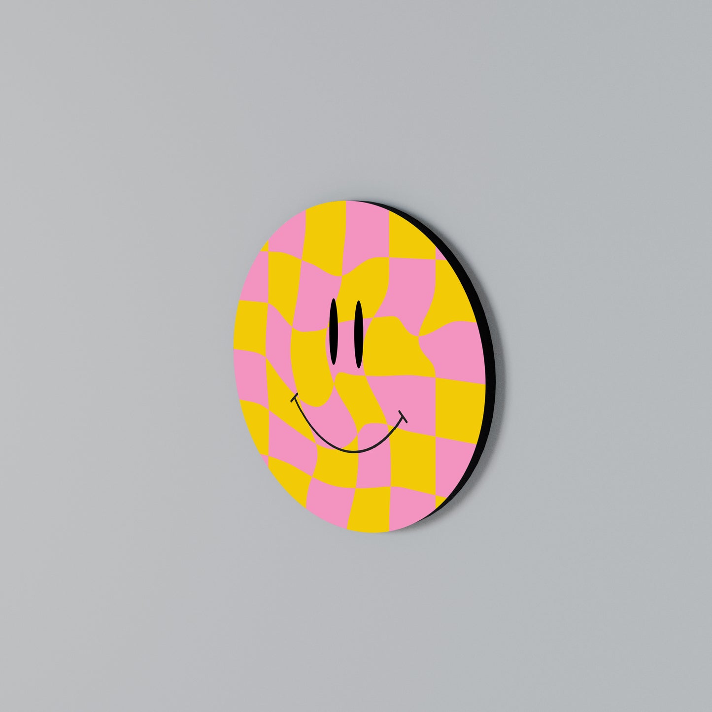 OPTIMISTIC VIBRATIONS Round Wall Art