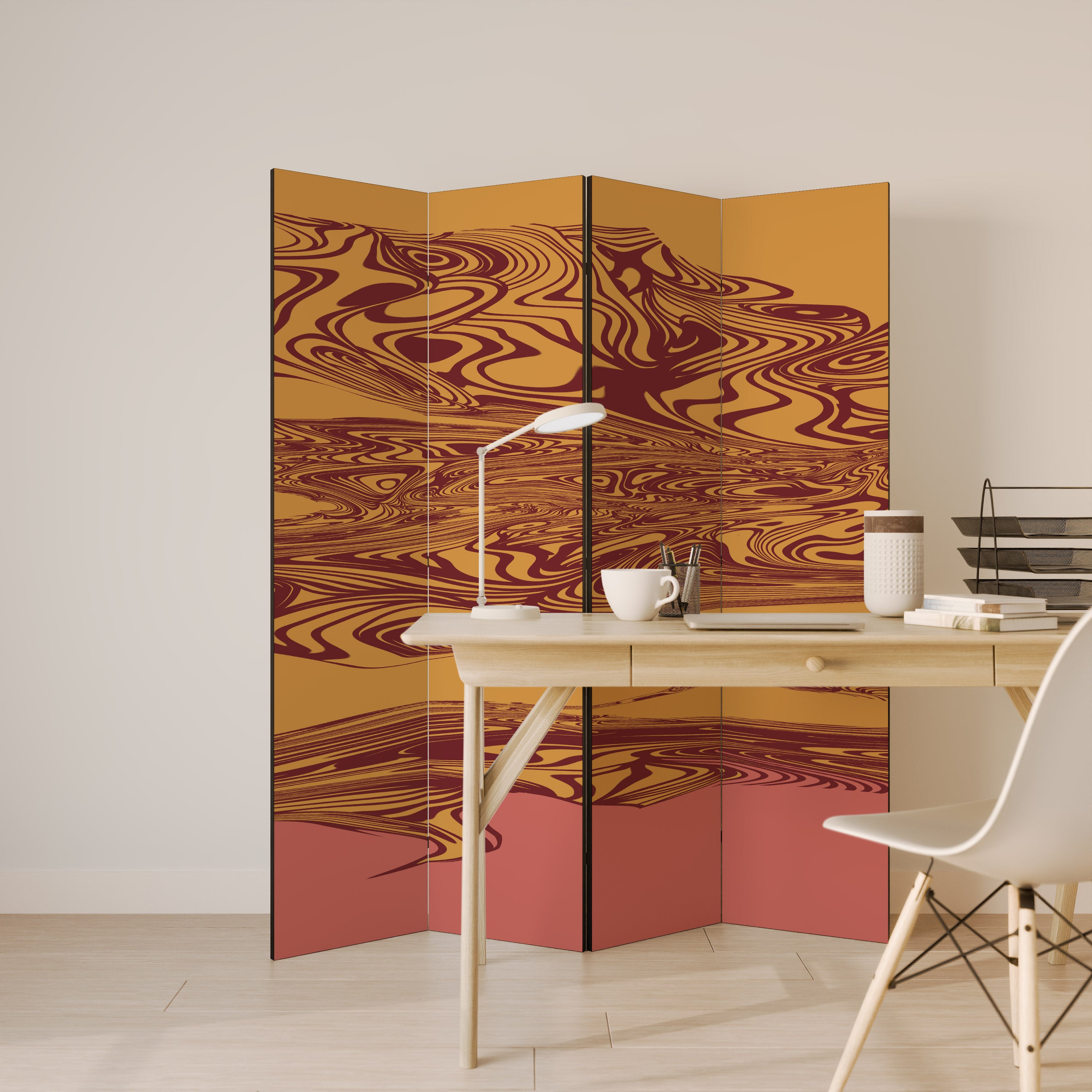 FLOATING THOUGHTS Decorative 4-Panel Room Divider