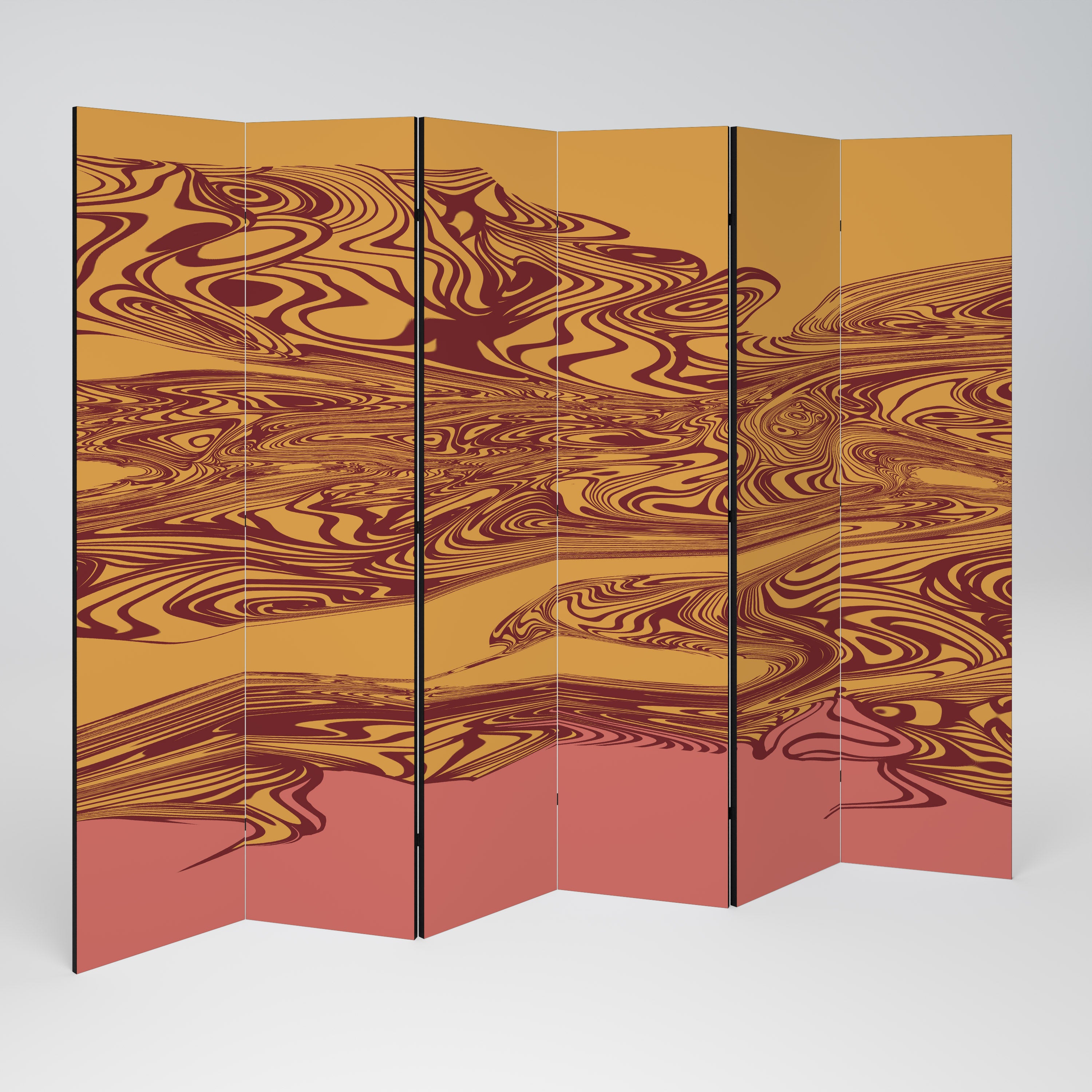 Biombo decorativo de 6 paneles PENSAMIENTOS FLOTANTES