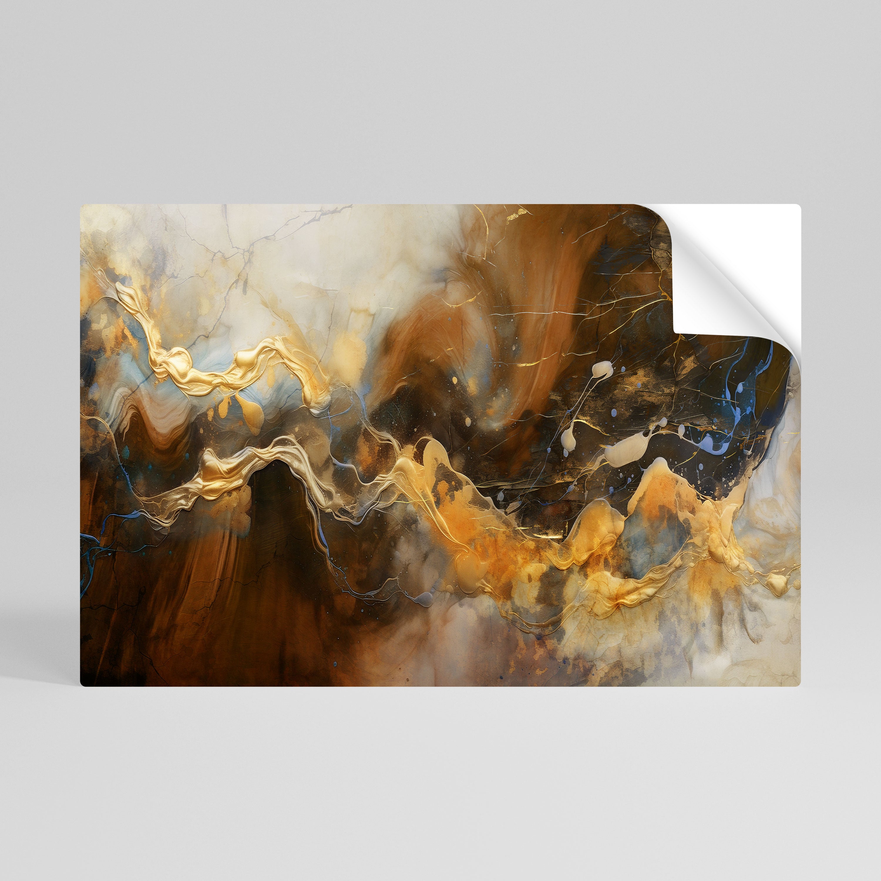 Póster horizontal autoadhesivo de SINFONÍA DE FLUIDOS