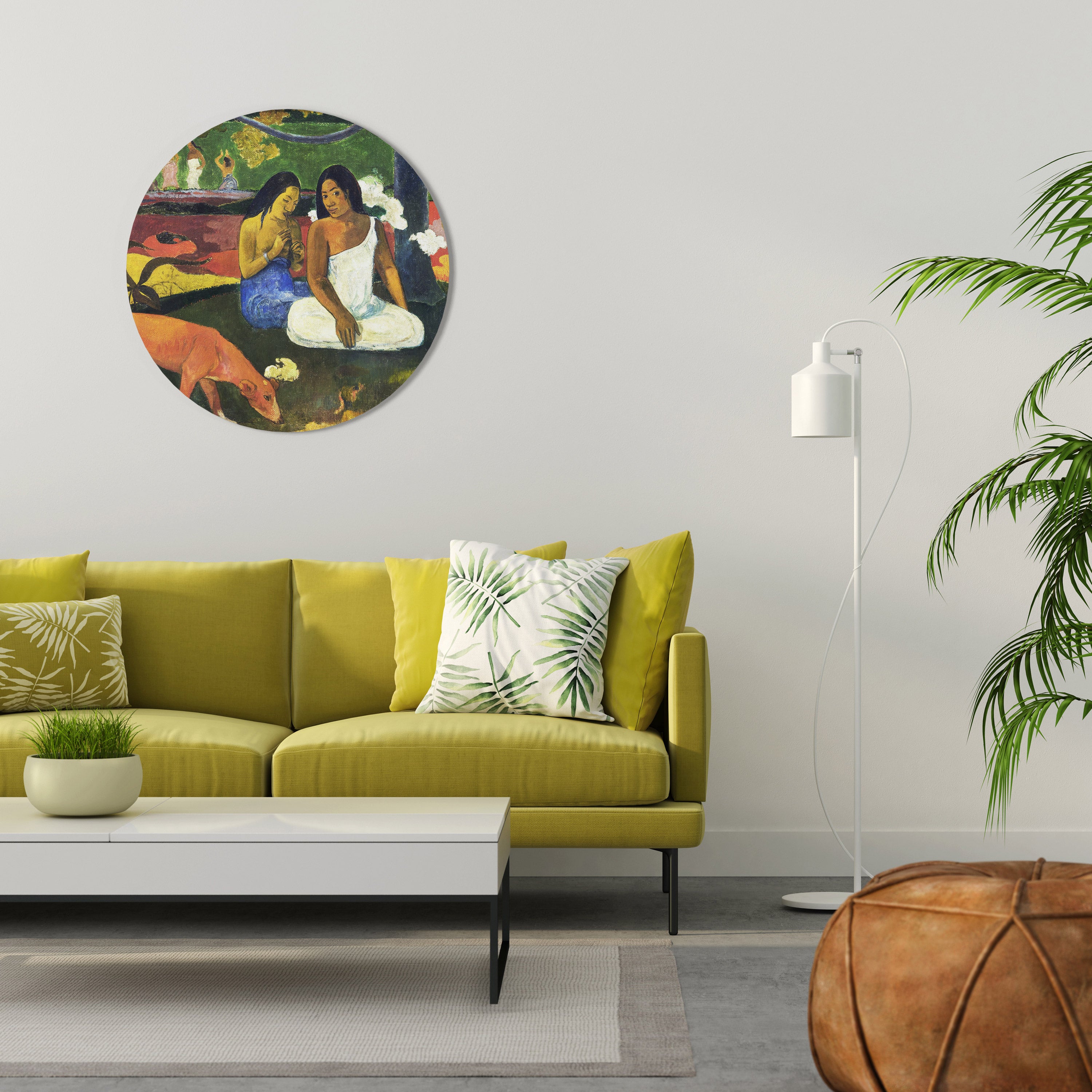 AREAREA BY GAUGUIN Round Wall Art