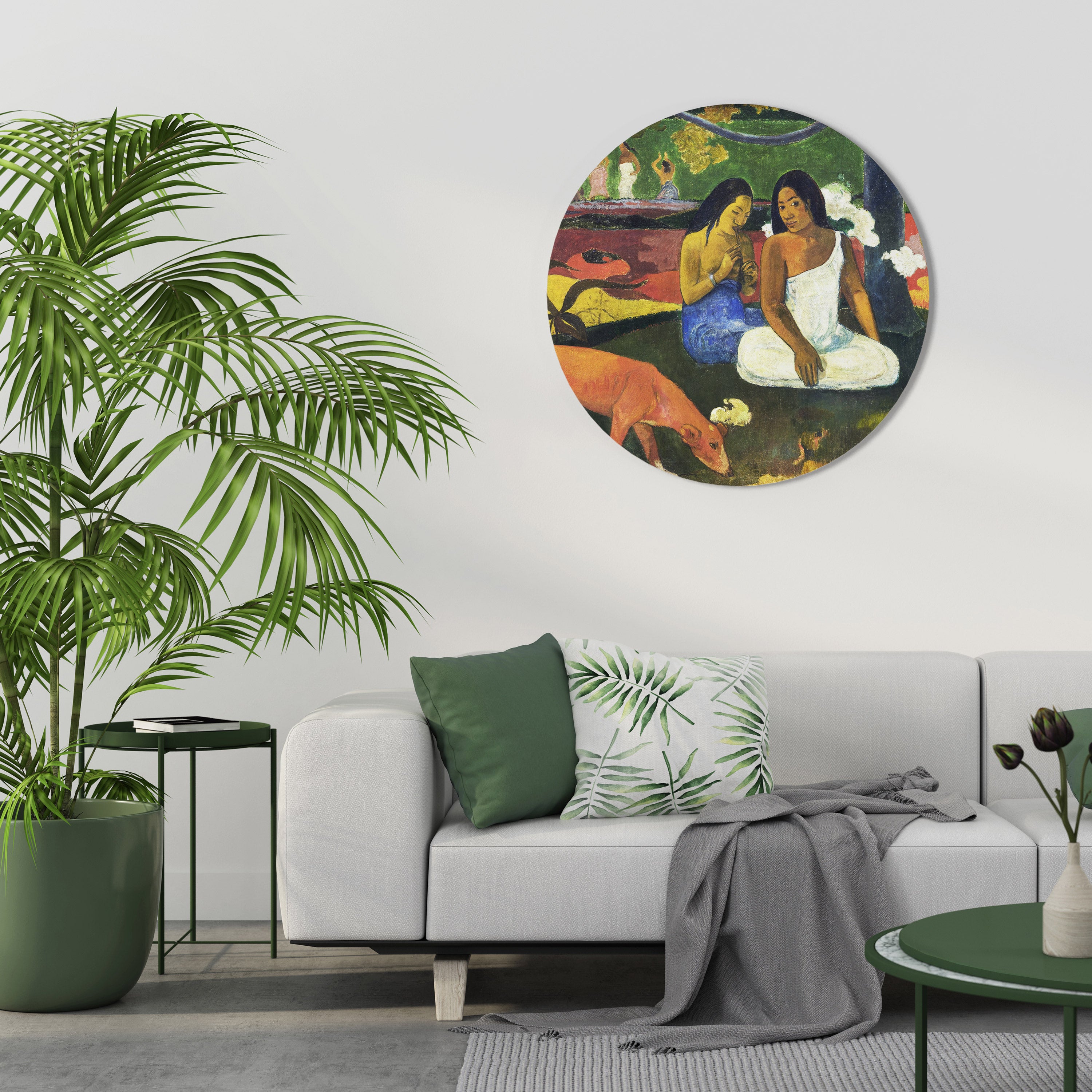 AREAREA BY GAUGUIN Round Wall Art