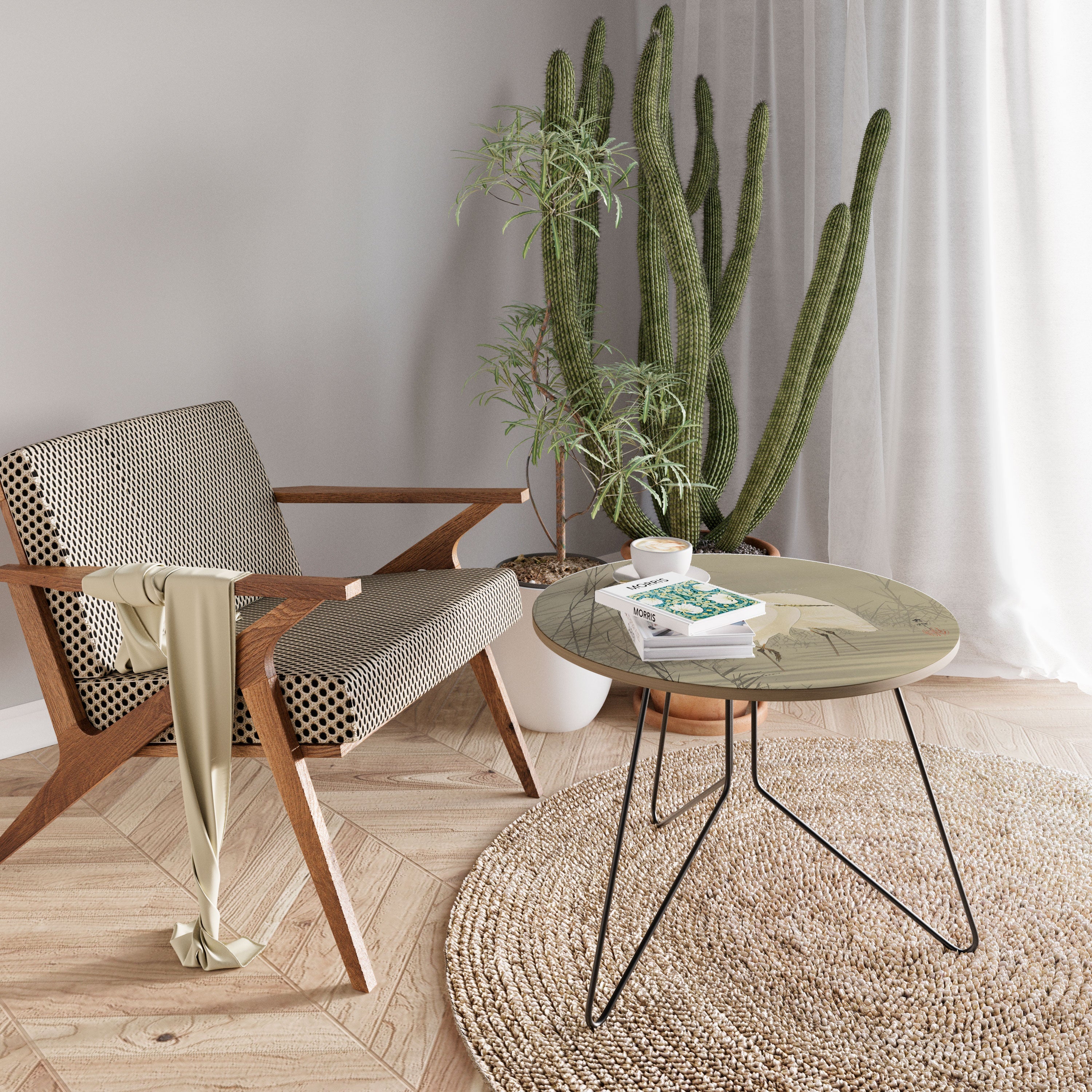 ZILVERREIGERS IN MOERAS Mesa de centro 69